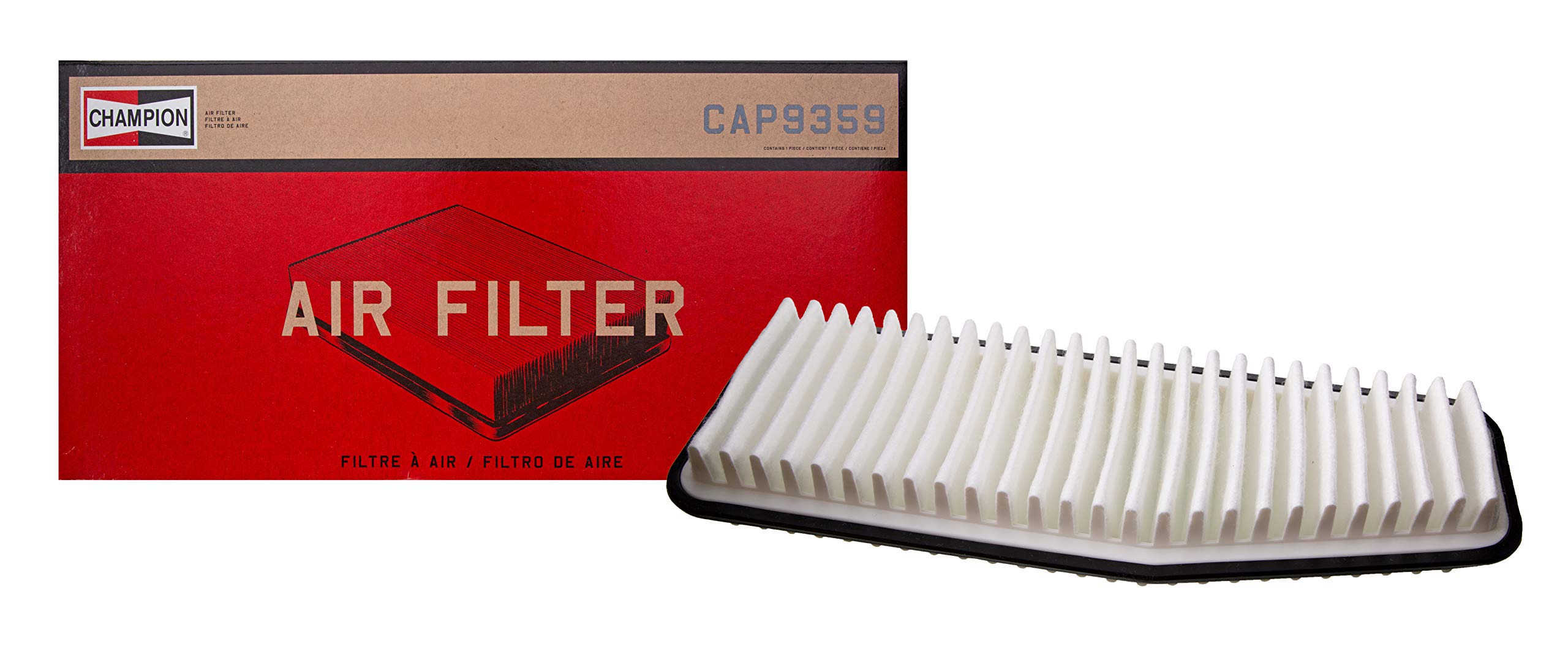 Champion CAP9359 High Performance Engine Air Filter - Compatible with Multiple Car Models | Improves Engine Efficiency & Airflow | Ideal for Daily Commuting & Off-Road Driving