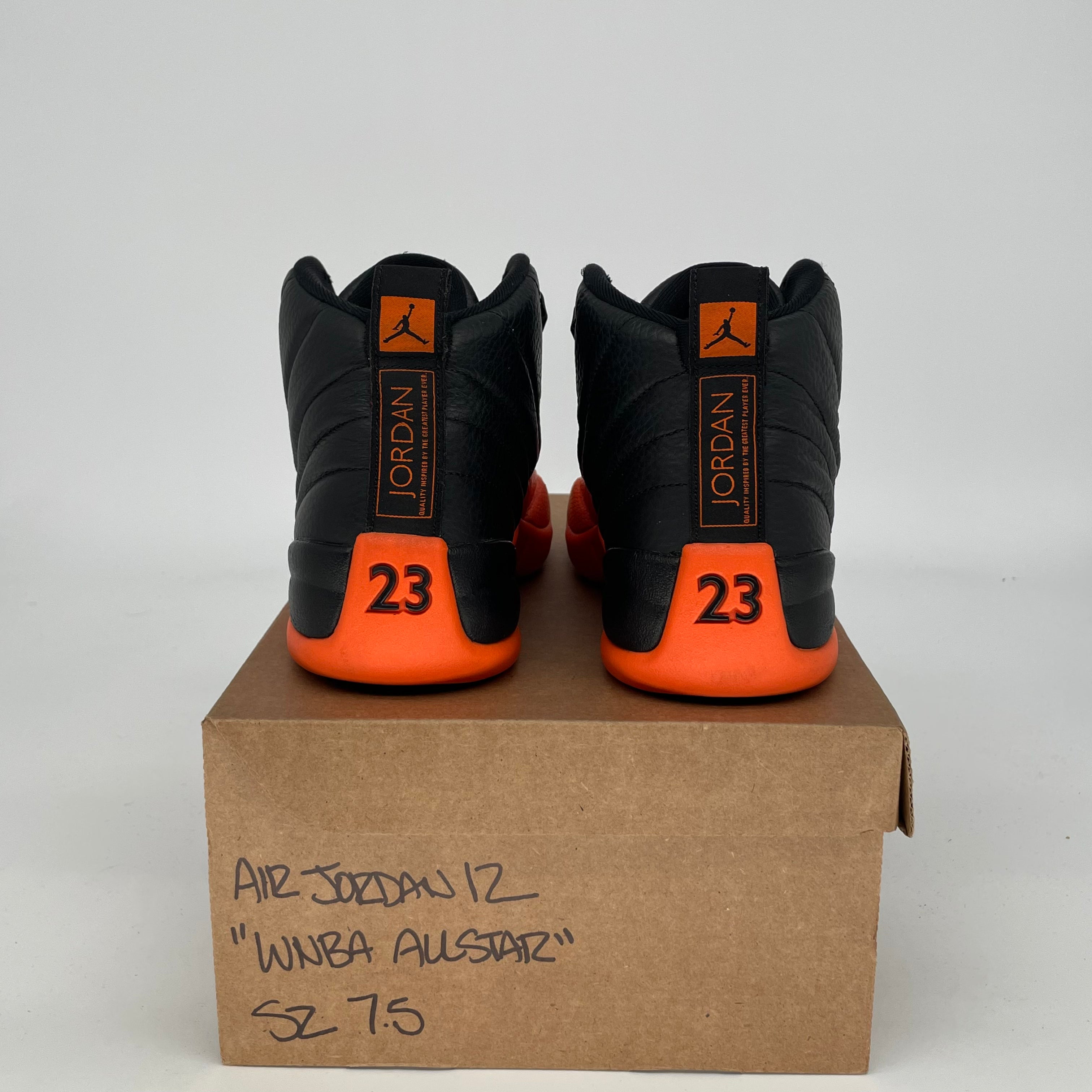 AIR JORDAN 12 WNBA All-Star Basketball Shoes - Women's Size 7.5/9W in Brilliant Orange (Style FD9101-081) | Perfect for Court Play, Streetwear Fashion & Sneaker Collecting