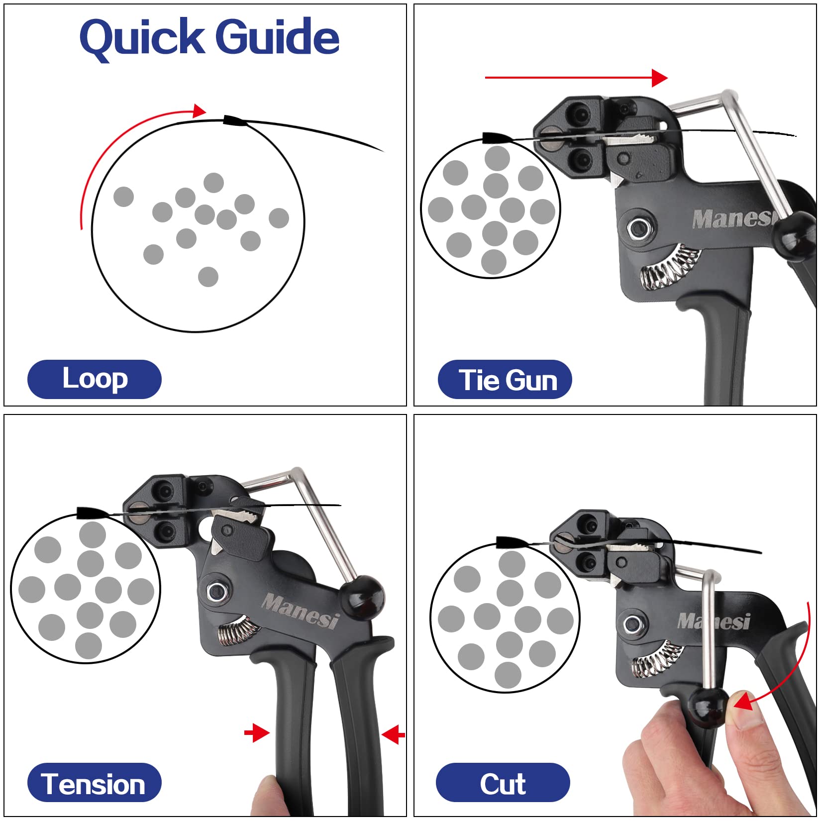 Stainless Steel Zip Tie Cutter - Heavy Duty Metal Zip Ties Cutting Tool for Self-Locking Cable Ties | Includes Free Zip Tie Release Tool | Perfect for Electrical Wiring, HVAC, Automotive & Industrial Applications