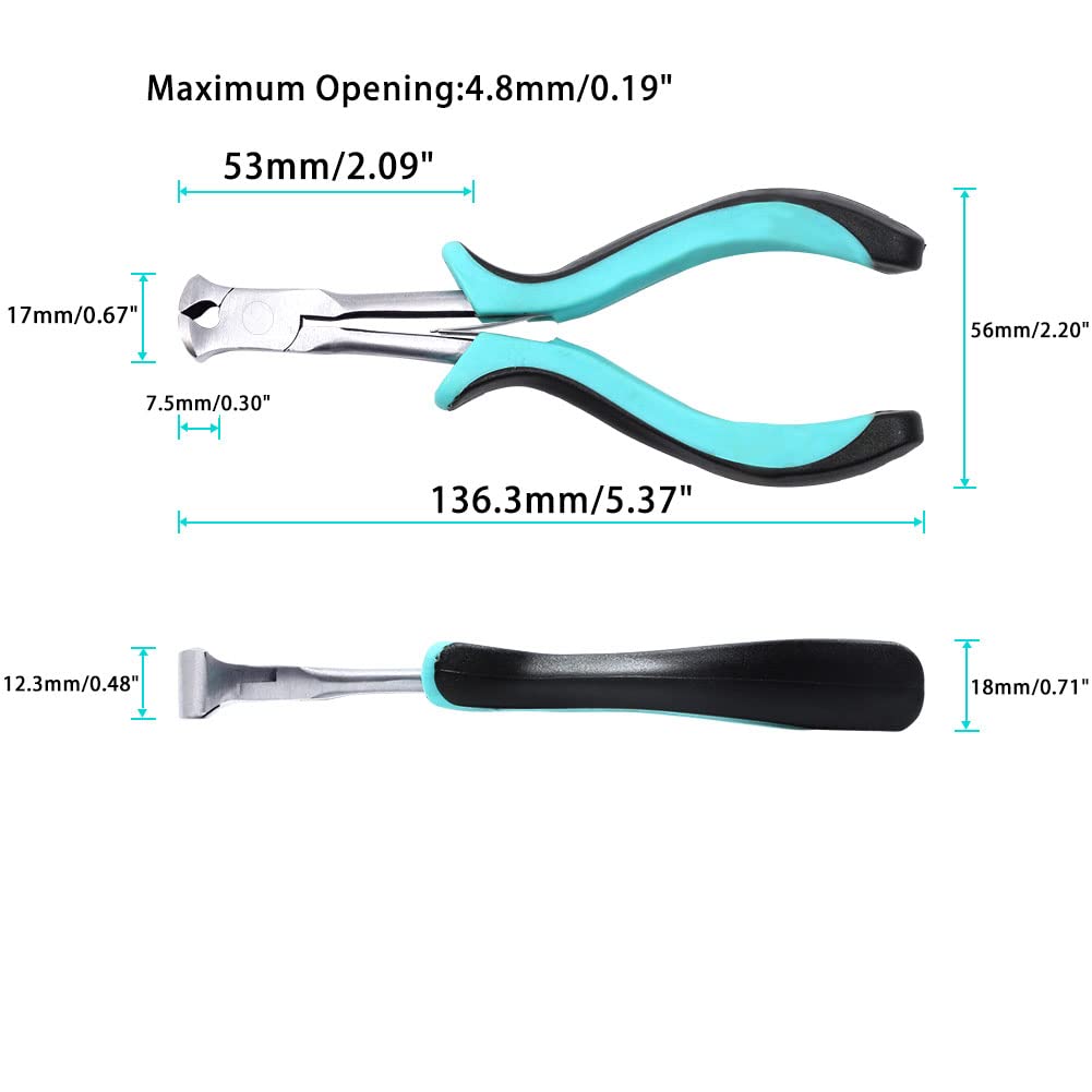 SPEEDWOX 5.5 Inch Mini End Cutting Pliers - Precision Long Reach Wire Cutters for Guitar Strings, Beading & Jewelry Making - Ideal for Crafts, DIY & Electronics Repair