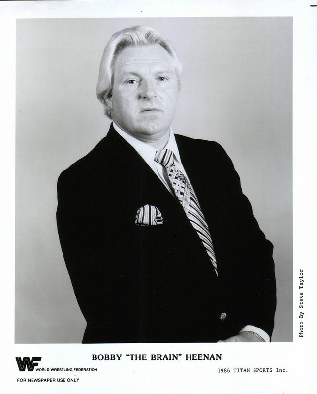 Vintage 1986 Bobby 'The Brain' Heenan Wrestling Collectible - Perfect for WWE Memorabilia Fans & Wrestling History Enthusiasts - Great for Display, Gifts, and Sports Memorabilia Collections