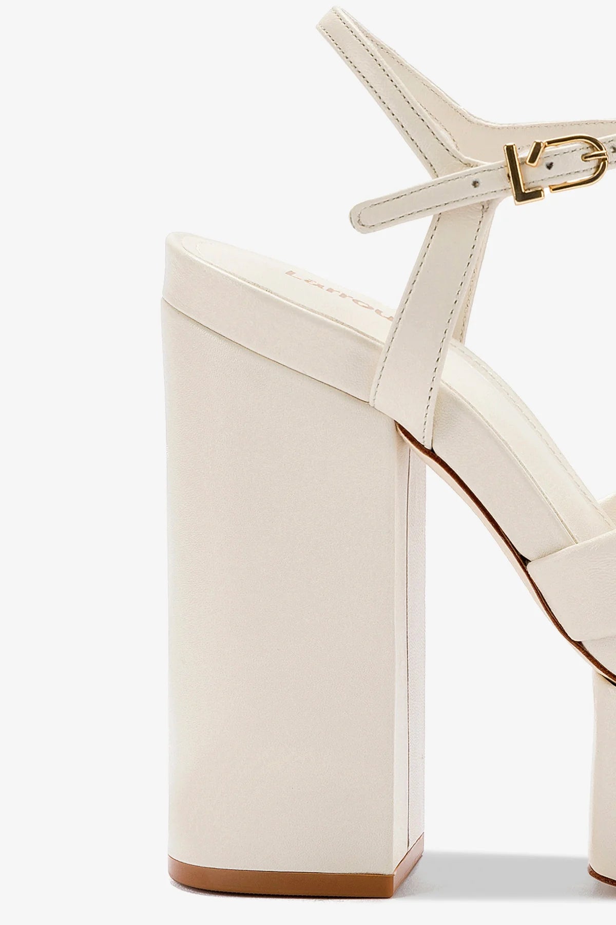Vivienne Women's Platform Sandals in Ivory Leather - Comfortable High Heel Summer Shoes for Beach, Party & Casual Outfits