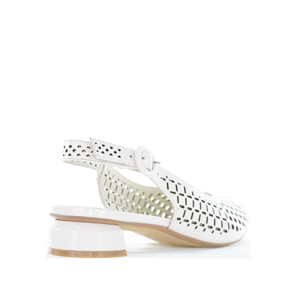 DJANGO & JULIETTE FABBI IVORY PATENT LEATHER WOMEN'S SHOES - Elegant High Heel Pumps for Weddings, Parties & Formal Events
