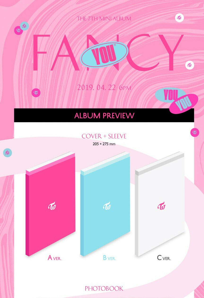 TWICE FANCY YOU 7th Mini Album [A] Version - CD, Poster, Photo Book, Lenticular Card, 5 Photo Cards, Sticker, Store Gift & Pre-Order Bonus (10pc Photo Card Set) - Perfect for K-Pop Fans & Collectors