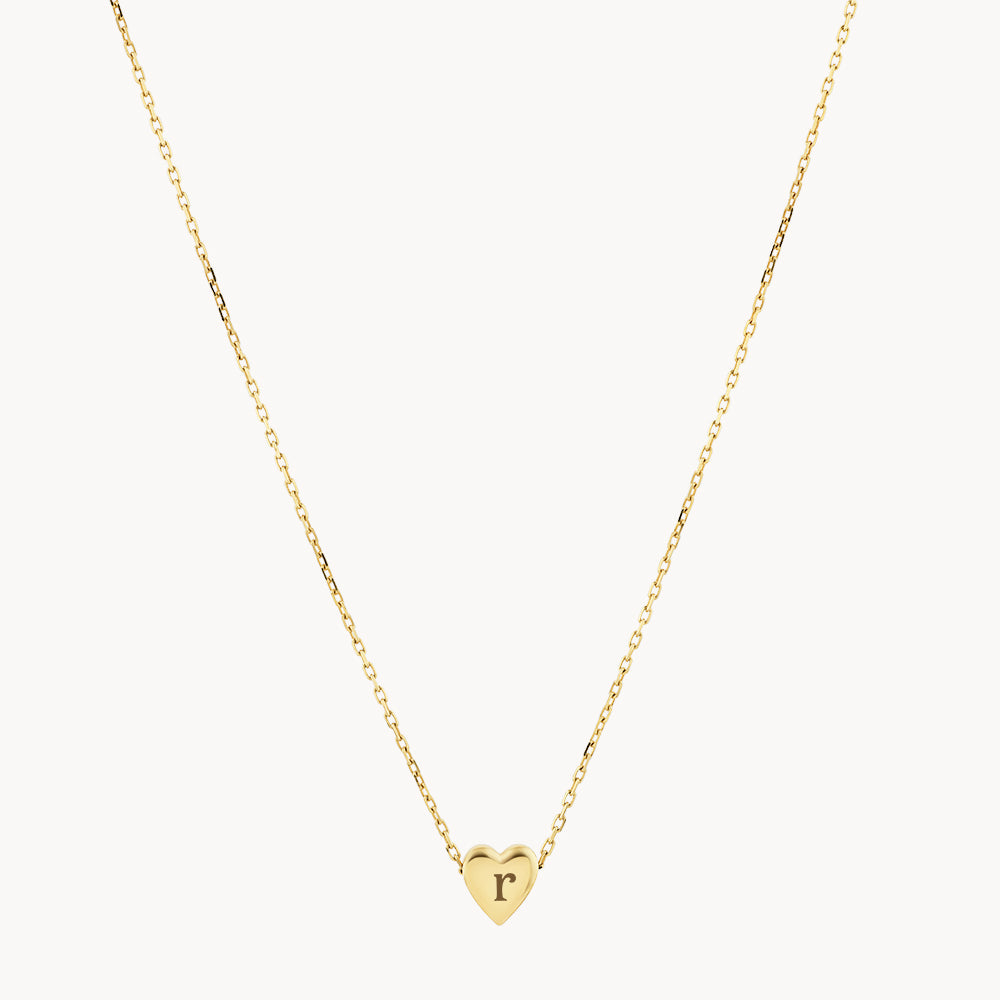 10k Gold Heart Necklace for Women - Minimalist Dainty Jewelry Gift for Her - Perfect for Valentine's Day, Anniversary & Everyday Wear