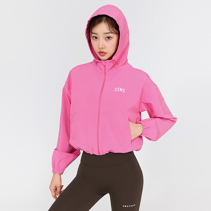 Hot Burning Up Hood Crop Jacket - Trendy Women's Fashion Jacket for Streetwear & Winter Outfits