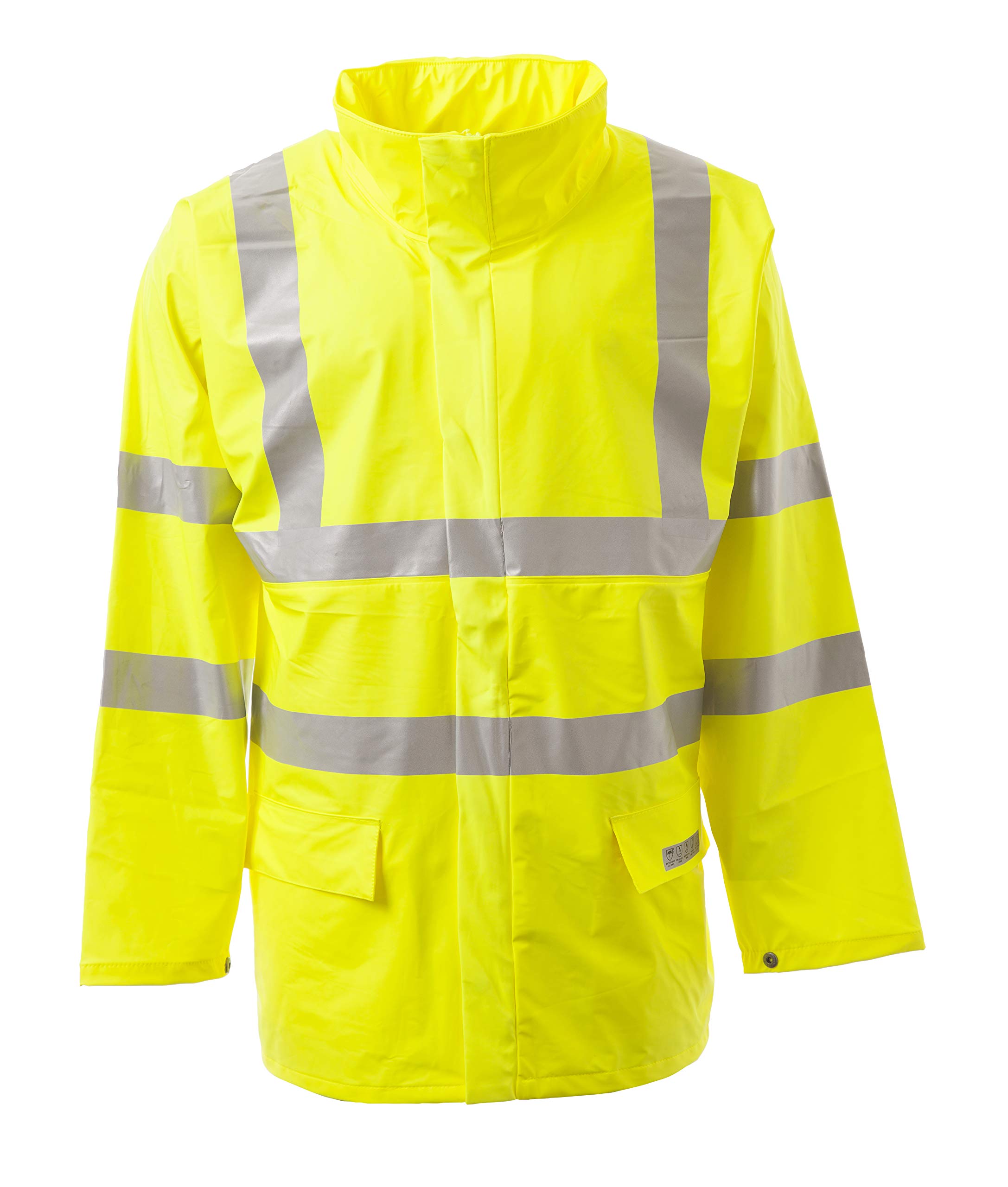 Portwest Men's Flapped Work Jacket - Durable & Water-Resistant for Outdoor & Construction Use - Ideal for Cold Weather & Heavy-Duty Workwear