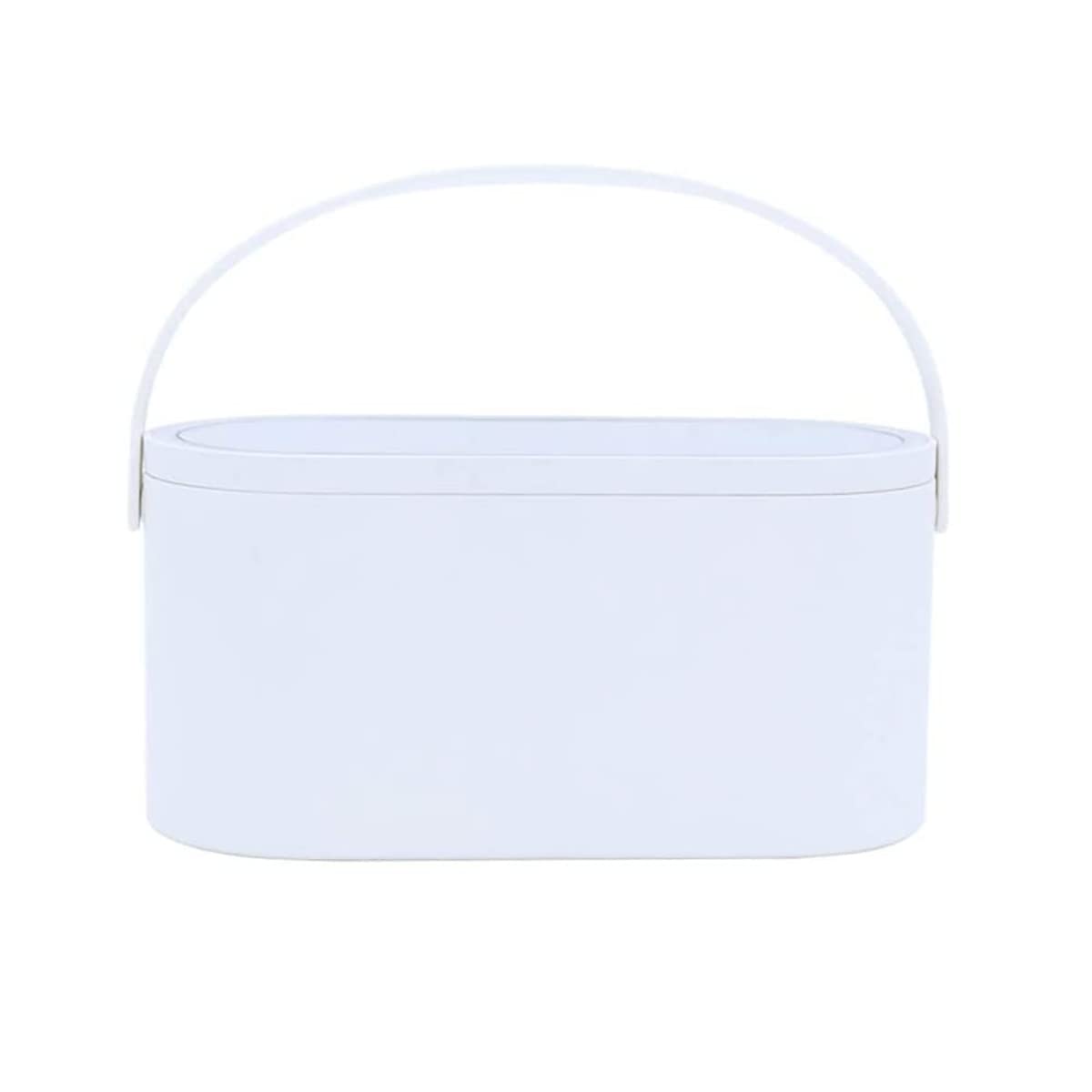 Grewdoe Travel Makeup Organizer Box with LED Mirror - Portable Cosmetic Case with Touch Switch, Waterproof Makeup Bag for Women | Perfect for Travel, Home Use & On-the-Go Touchups
