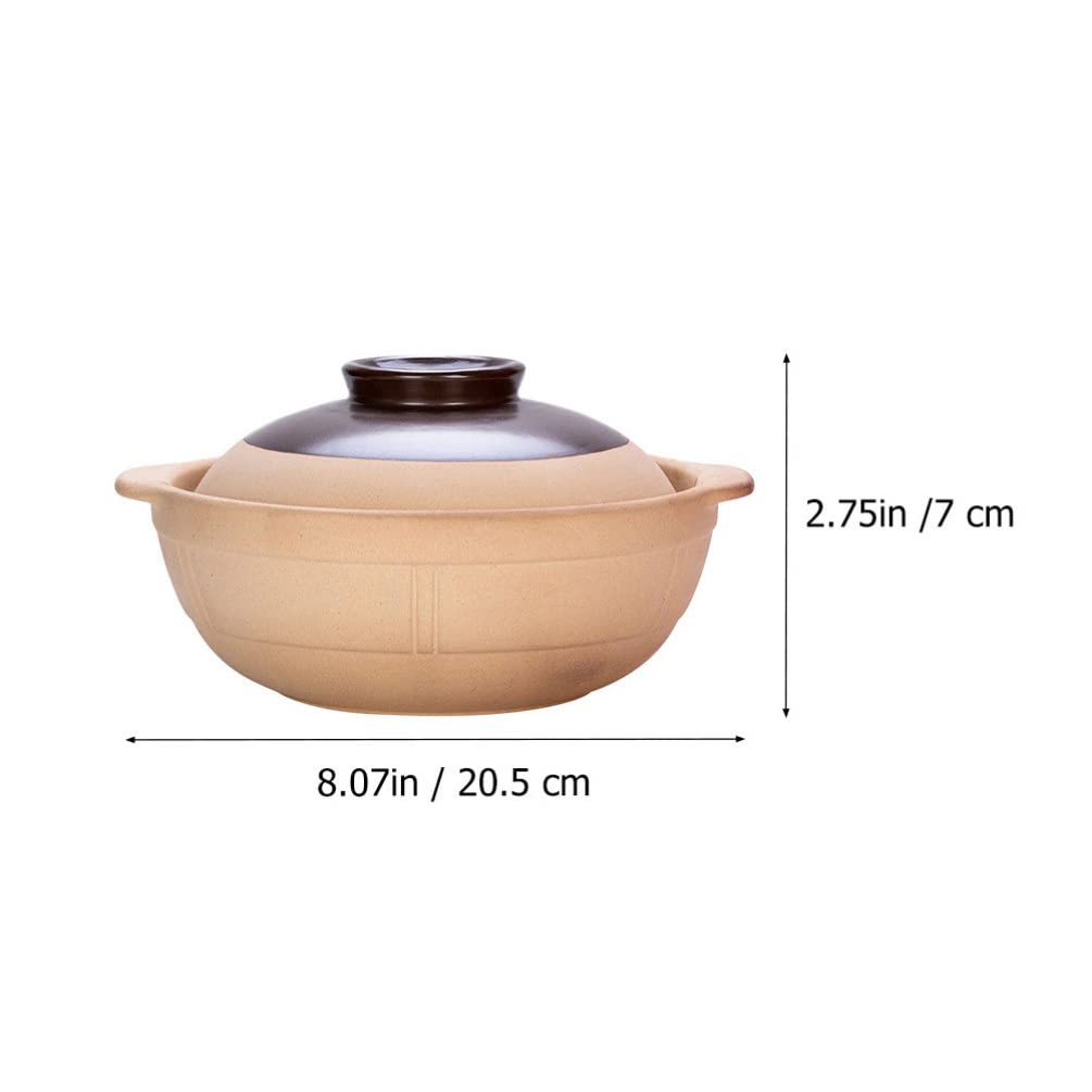 Japanese Rice Cooker & Ceramic Stew Pot - 3-in-1 Clay Hot Pot with Lid for Soup, Casserole & Bread Baking | Stovetop & Oven Safe for Tea, Stews & Asian Cooking | Perfect for Family Dinners & Cozy Meals