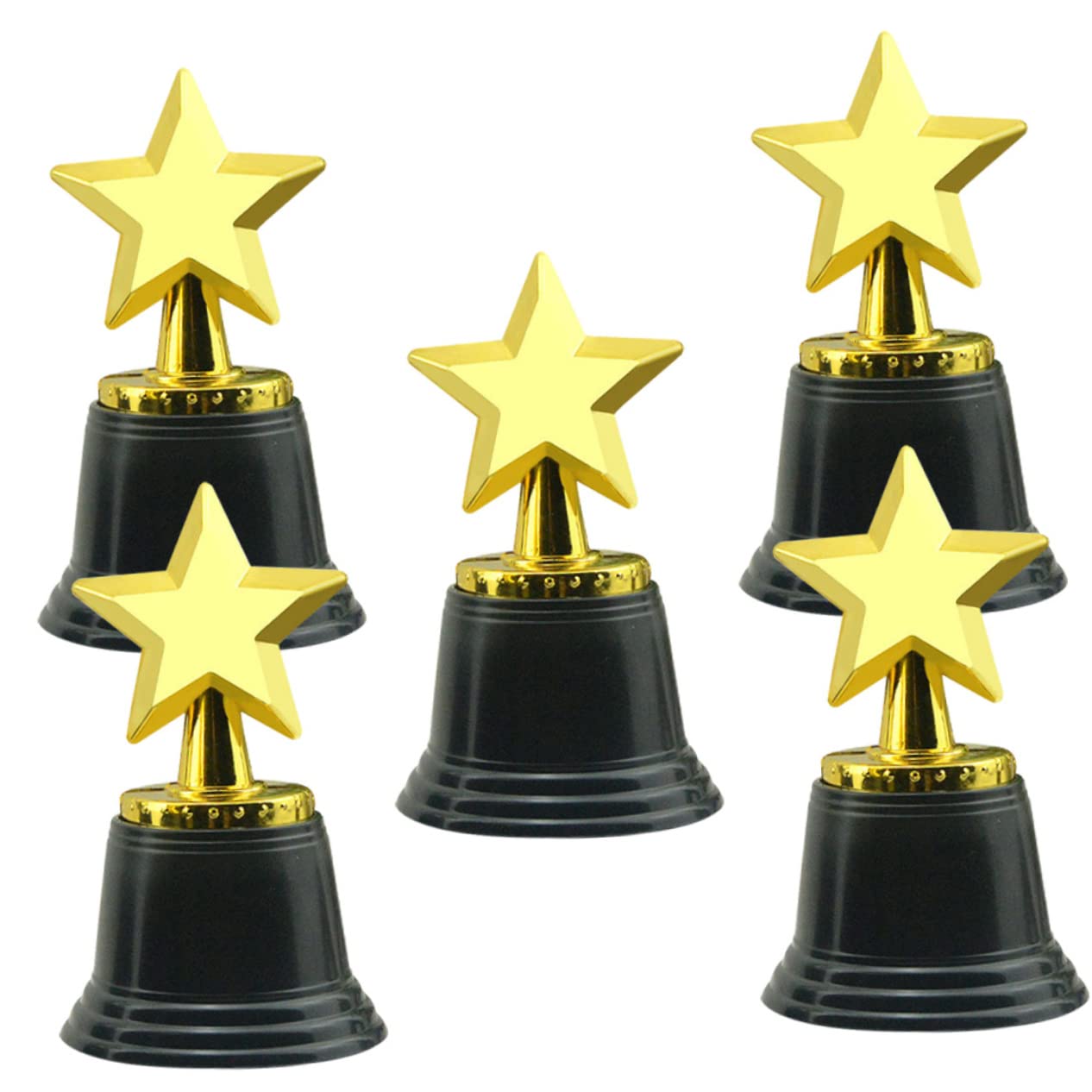 Kids Sports Trophy Set - 12 Pack Plastic Award Trophies for Children's Games, Competitions & Party Prizes | Perfect for Soccer, Basketball, Baseball Tournaments & School Award Ceremonies