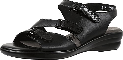 SAS Women's Flat Sandals - Comfortable Casual Summer Shoes for Walking, Travel & Beach | Breathable Leather Slides with Arch Support | Perfect for Outdoors, Vacation & Everyday Wear