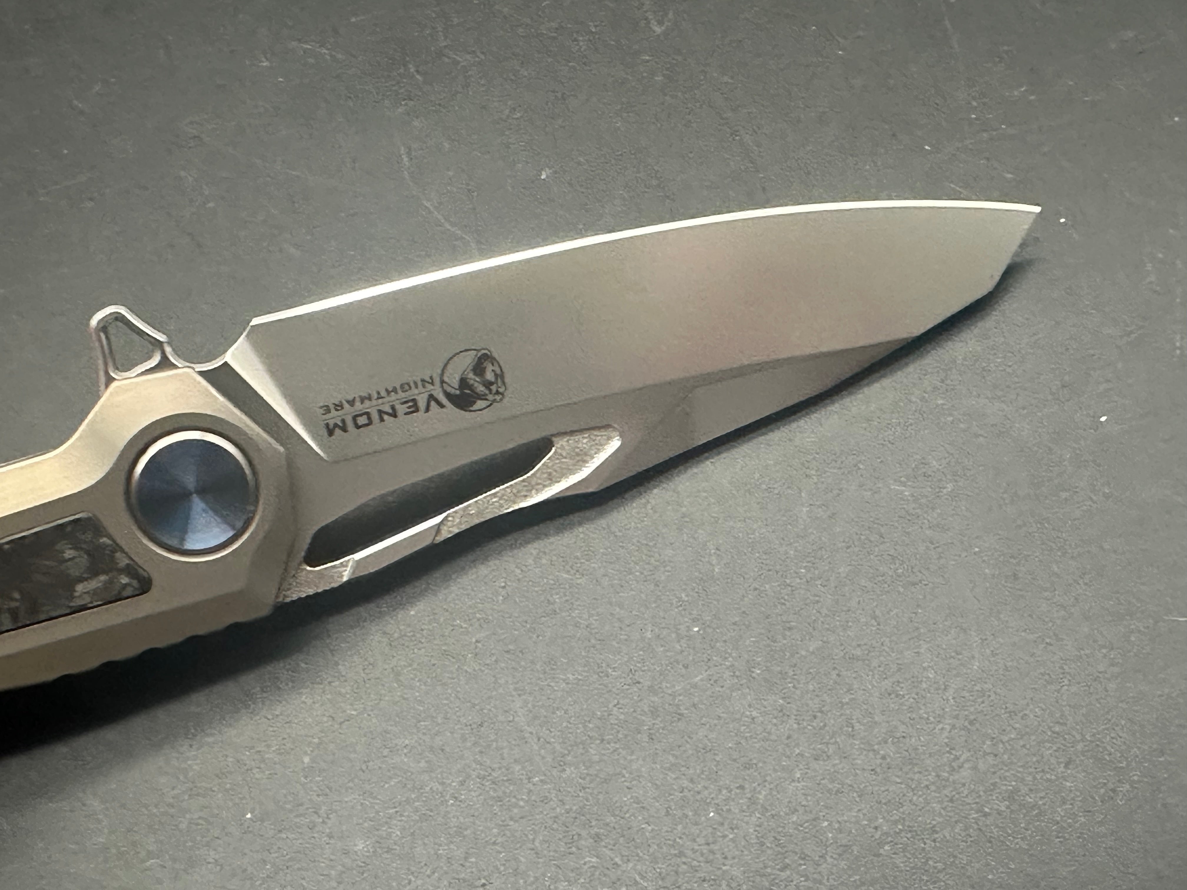 Kevin John Venom Nightmare Folding Knife - Premium EDC Pocket Knife for Outdoor, Camping, Hiking & Survival Gear