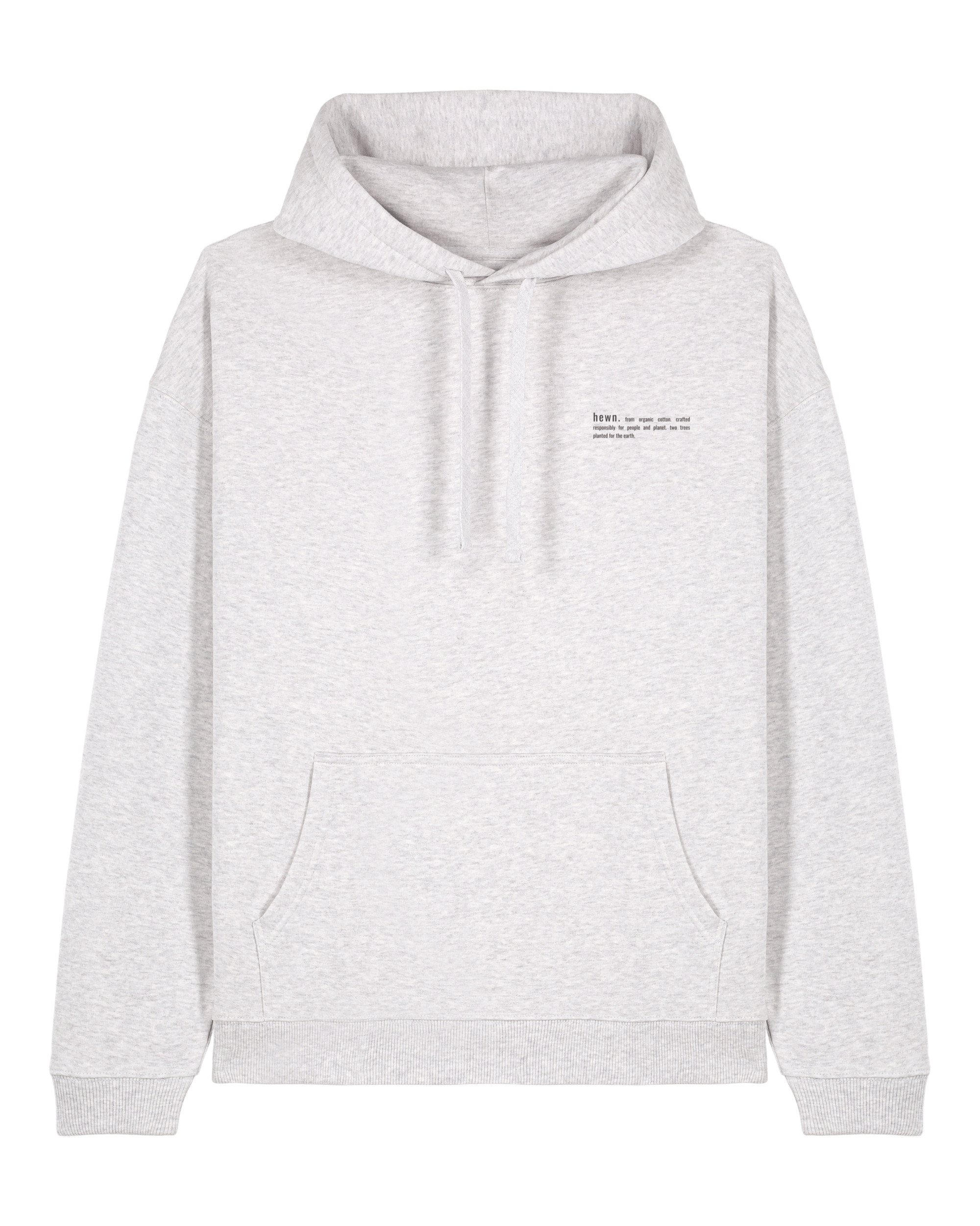Premium Men's Organic Cotton Oversized Hoodie - Soft & Comfortable Pullover Sweatshirt for Casual Wear & Loungewear | Cloud Grey Marl