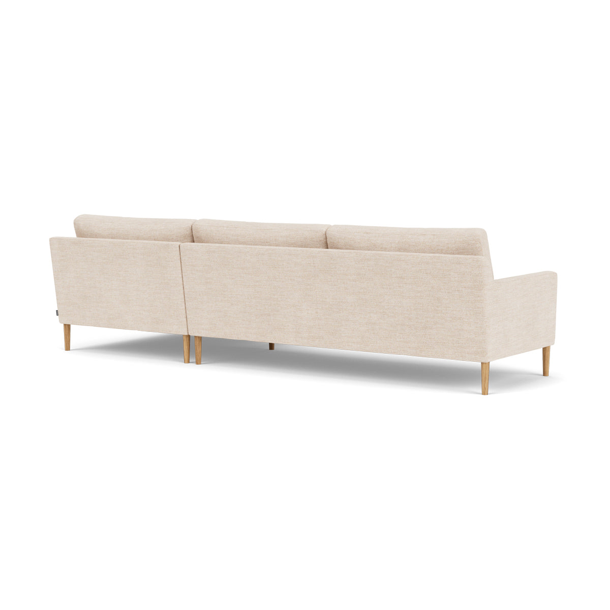 Astha Fabric Right Chaise Sofa - Modern Upholstered Sectional Couch for Living Room, Lounge & Small Spaces