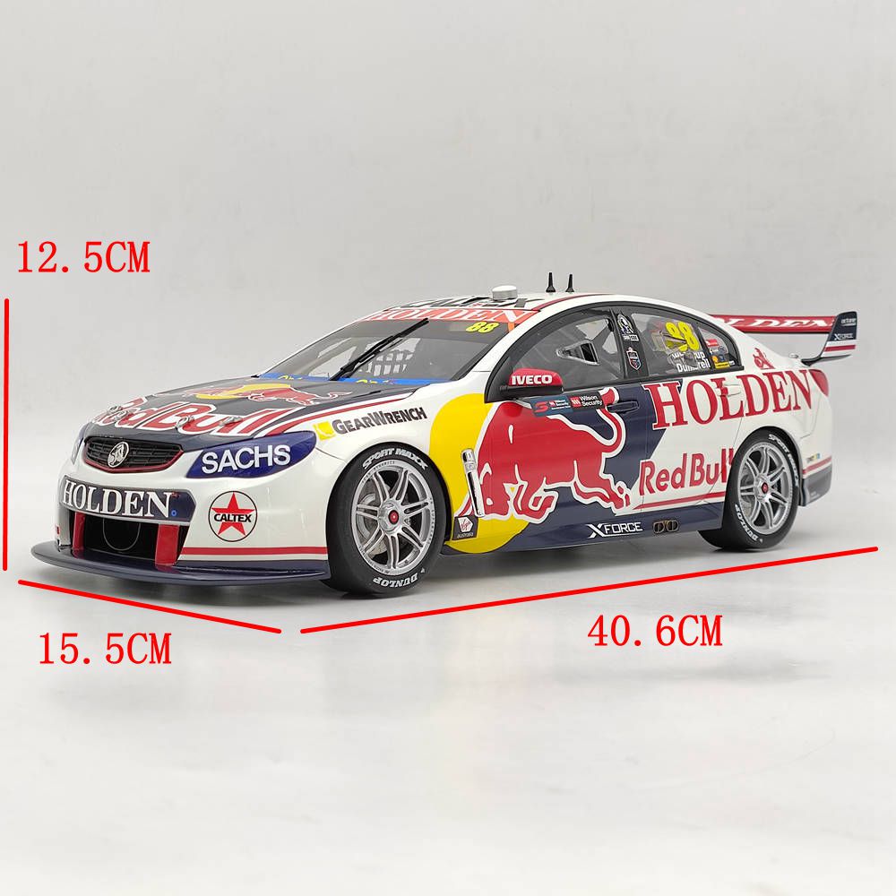 1/12 Scale Red Bull Racing Team Holden VF Commodore V8 2017 Sandown 500 Resin Model Car - Collectible Diecast Racing Toy Gift for Fans & Enthusiasts - Perfect for Display, Racing Collections & Motorsport Decor