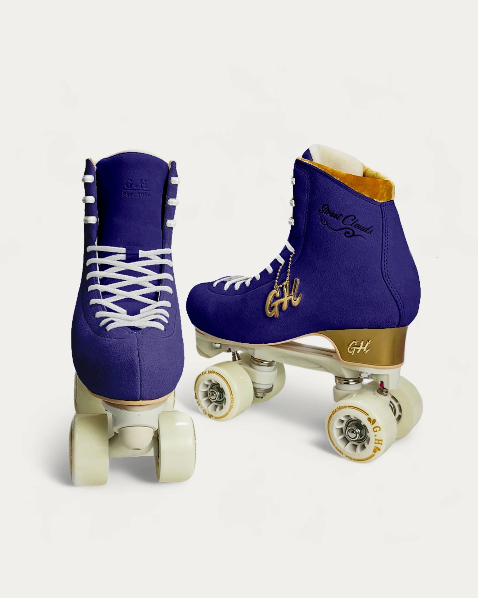 GH Street Clouds Quad Roller Skates for Women & Men - Adjustable Outdoor/Indoor Roller Skates with Light-Up Wheels - Perfect for Rink, Park, Street Skating & Fitness