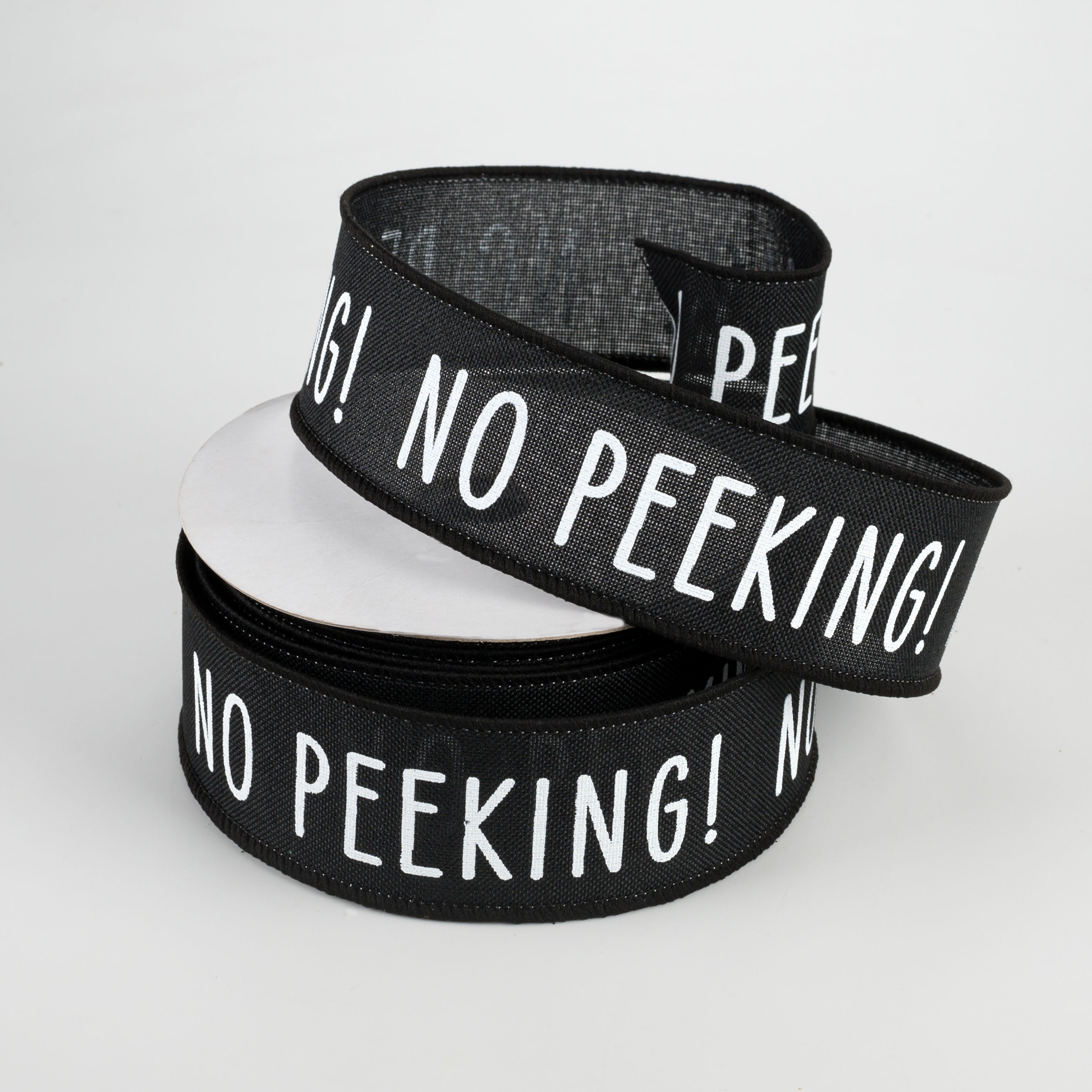 1.5 Inch No Peeking Ribbon - Black Satin Ribbon for Gift Wrapping (10 Yards) - Perfect for Birthday Presents, Wedding Decorations & DIY Crafts
