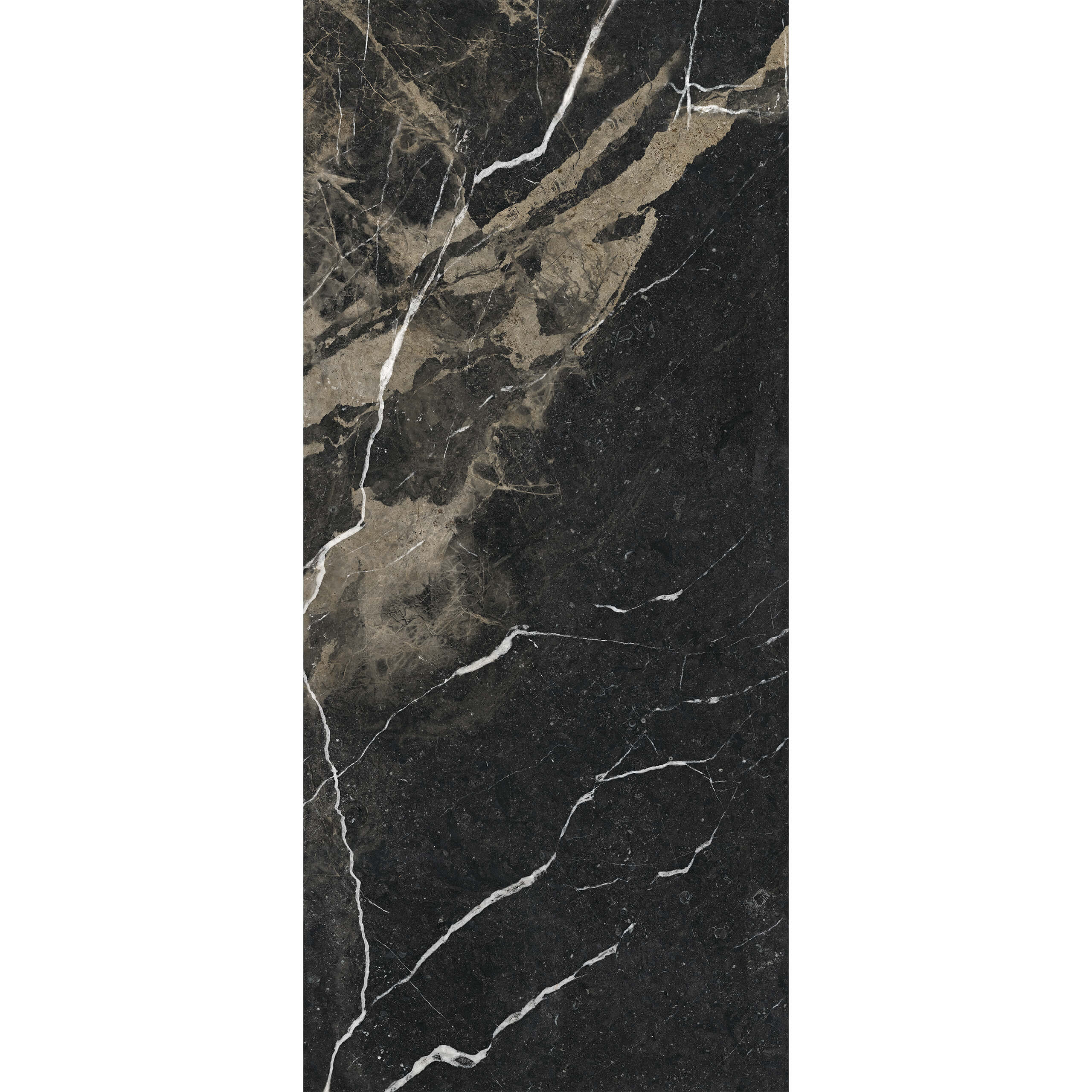 Premium Megaslim Slab Pierre Black 2700x1200x6mm - Large Thin Porcelain Tile for Modern Kitchen Backsplash, Bathroom Walls & Contemporary Interior Design