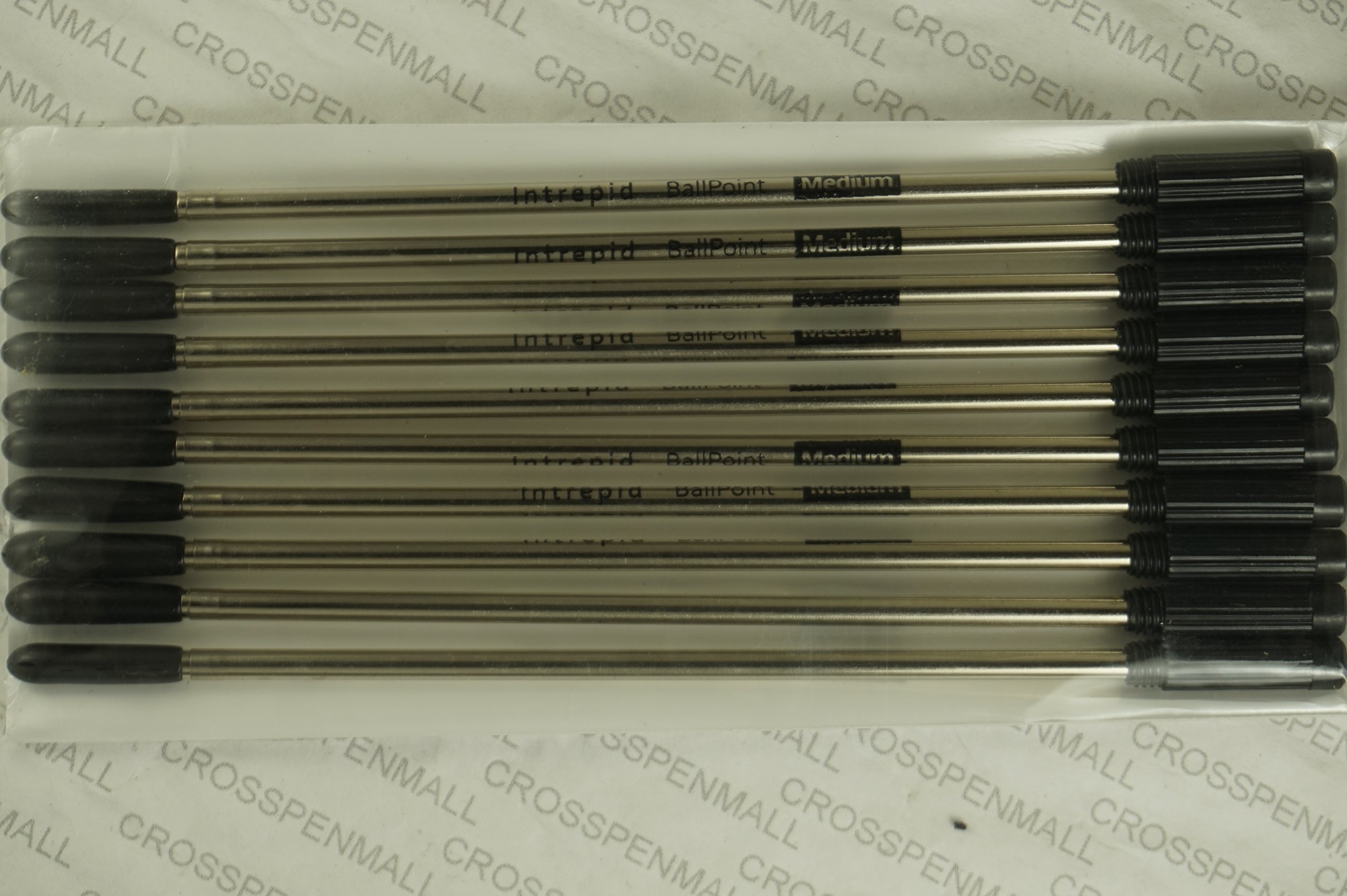 10 Pack Cross Ballpoint Pen Refills - Genuine Black Ink Medium Point for Smooth Writing | Bulk Packed | Ideal for Office, School & Business Use