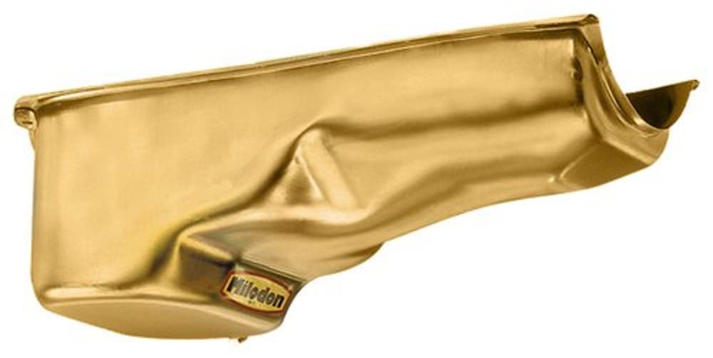 Milodon 30765 5 Quart Stock Replacement Oil Pan - High Performance Engine Oil Pan for Chevy, Ford, Dodge - Perfect for Street Rods, Muscle Cars & Classic Car Restoration