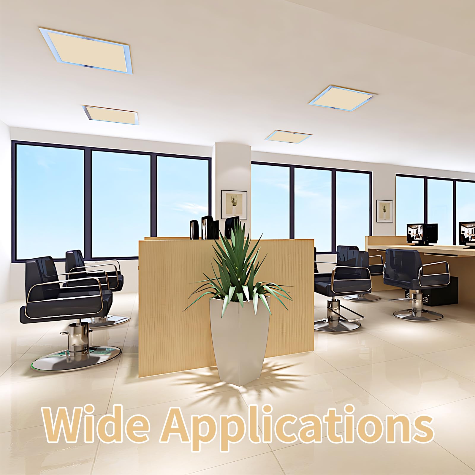8-Pack Fluorescent Light Covers for Ceiling Lights - 4x2 Feet Magnetic Light Diffuser Panels in Warm Yellow - Ideal for Classrooms, Offices, Hospitals & Home Lighting - Reduce Glare & Eye Strain for Better Focus & Comfort