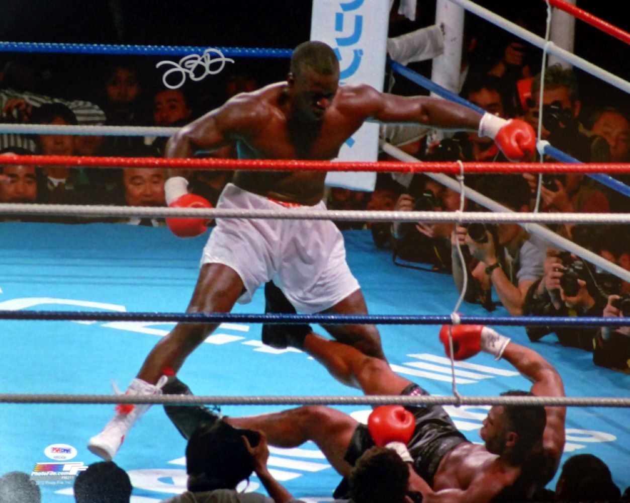 Buster Douglas Signed 16x20 Mike Tyson Knockout Photo - PSA/DNA Certified Autograph - Boxing Memorabilia for Collectors & Sports Fans - Perfect for Man Cave, Sports Bar, or Gift