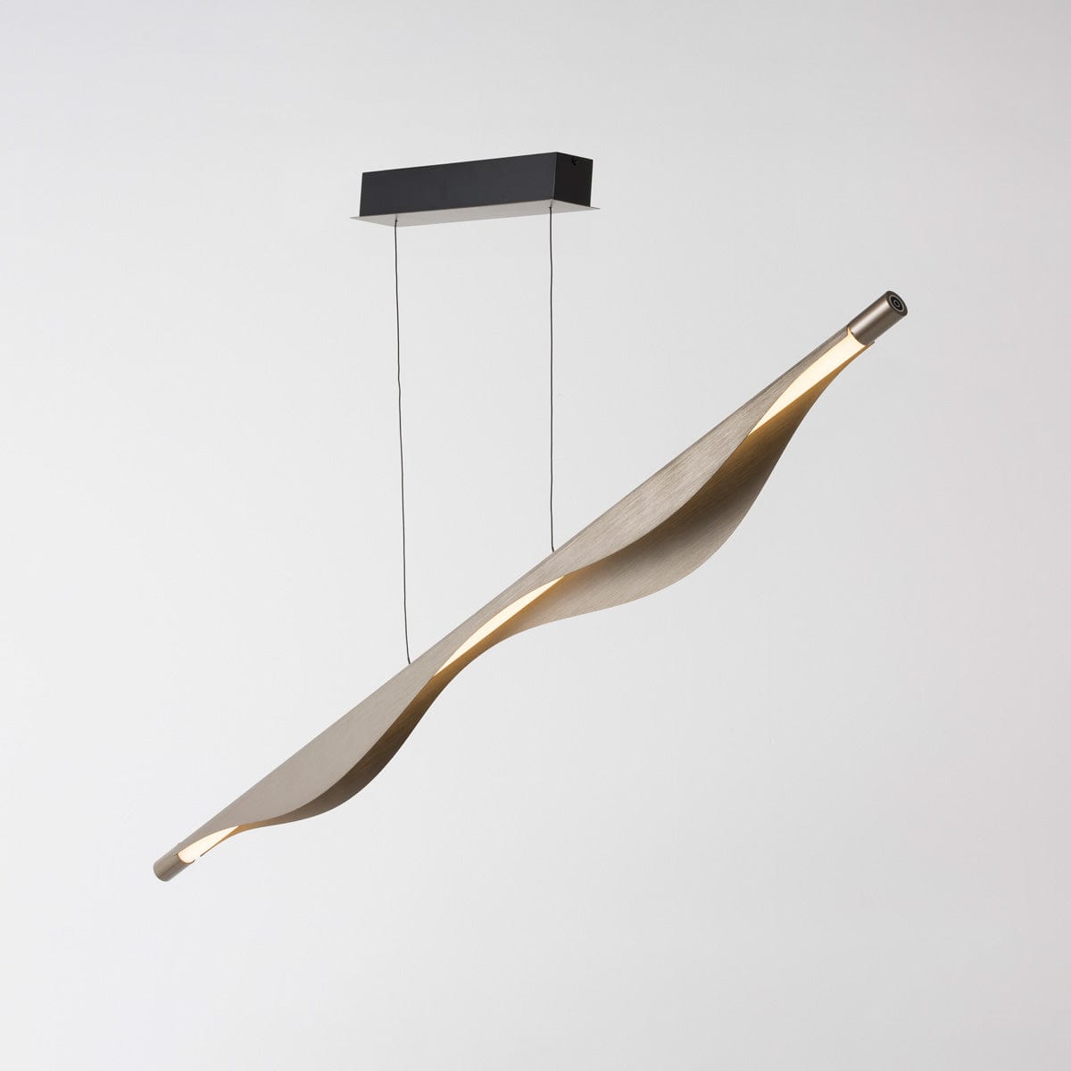 Modern RIAN Linear Pendant Light - Sleek Minimalist LED Hanging Fixture for Kitchen Island, Dining Room & Office Lighting (Black/White/Gold)