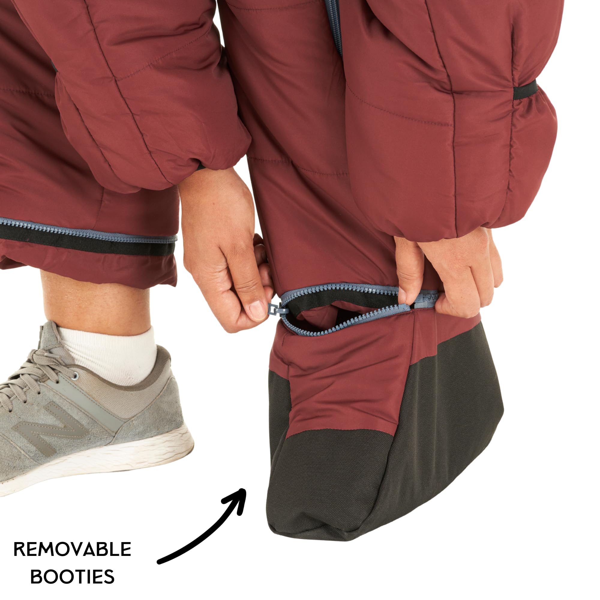 Selk'bag Original Wearable Sleeping Bag - Lightweight & Water-Resistant for Camping, Hiking, Backpacking - Indoor/Outdoor Sleeping Bag Suit - Perfect for Cold Weather Adventures & Cozy Home Lounging