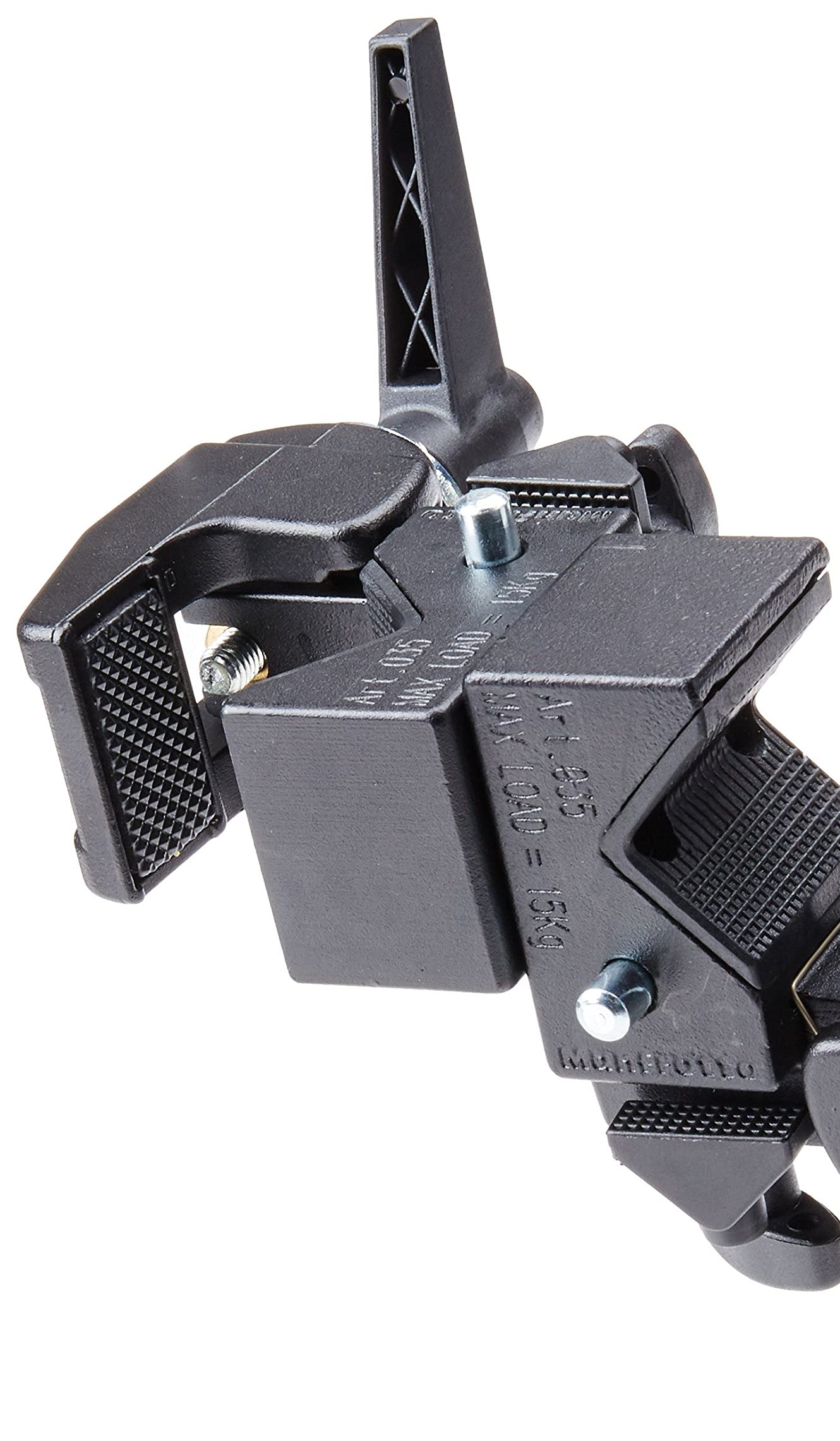 Manfrotto 038 & 035RL Super Clamp Set with 2908 Standard Stud - Heavy Duty Double Clamp for Photography, Video & Studio Equipment - Replaces 2900 - Professional Black Camera Mounting Solution for Tripods, Lights & Rigging