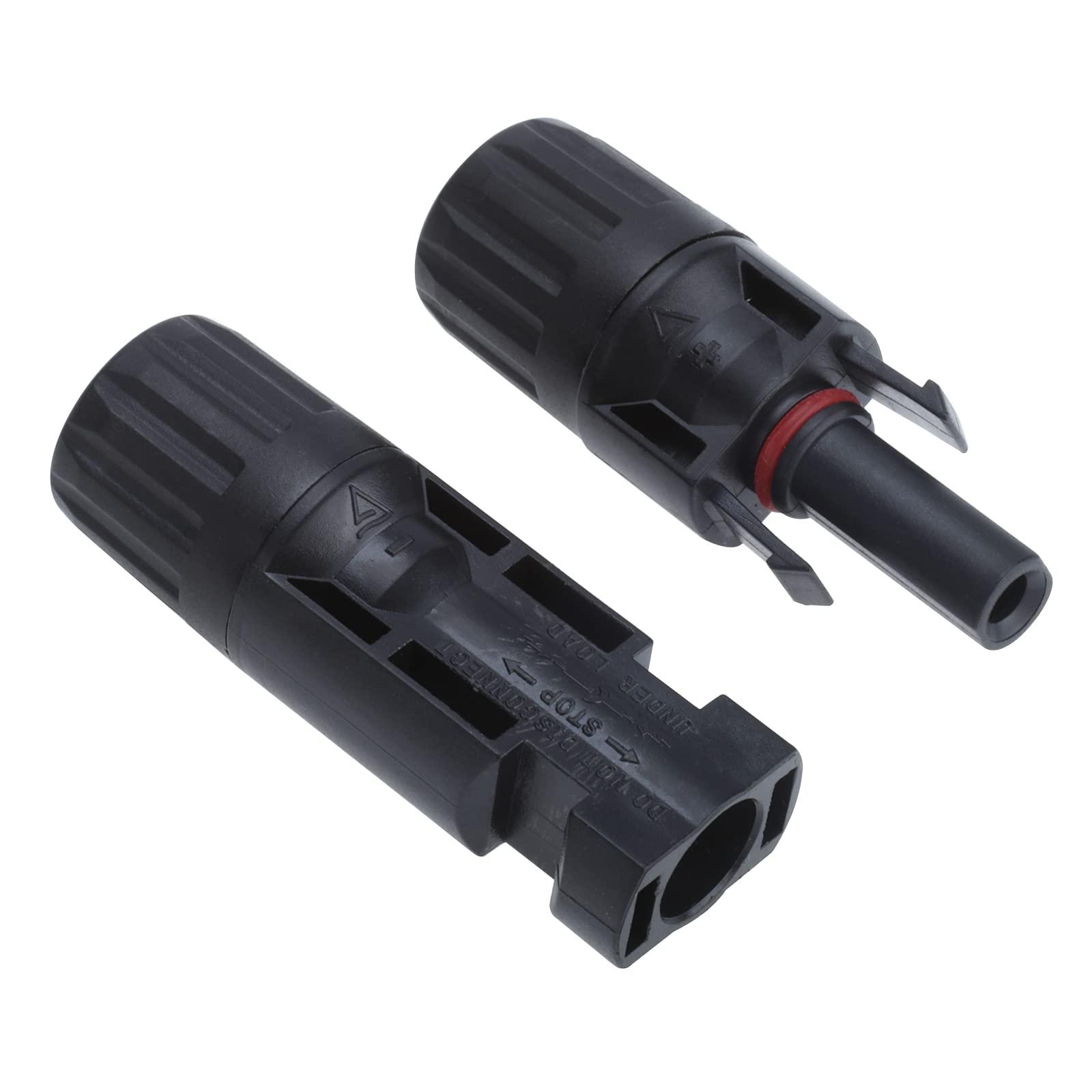 100PCS Solar Panel Connectors - 50Pairs IP67 Waterproof MC4 Male/Female Connectors for Solar Power Systems | Ideal for RV, Off-Grid & Home Solar Panel Installations