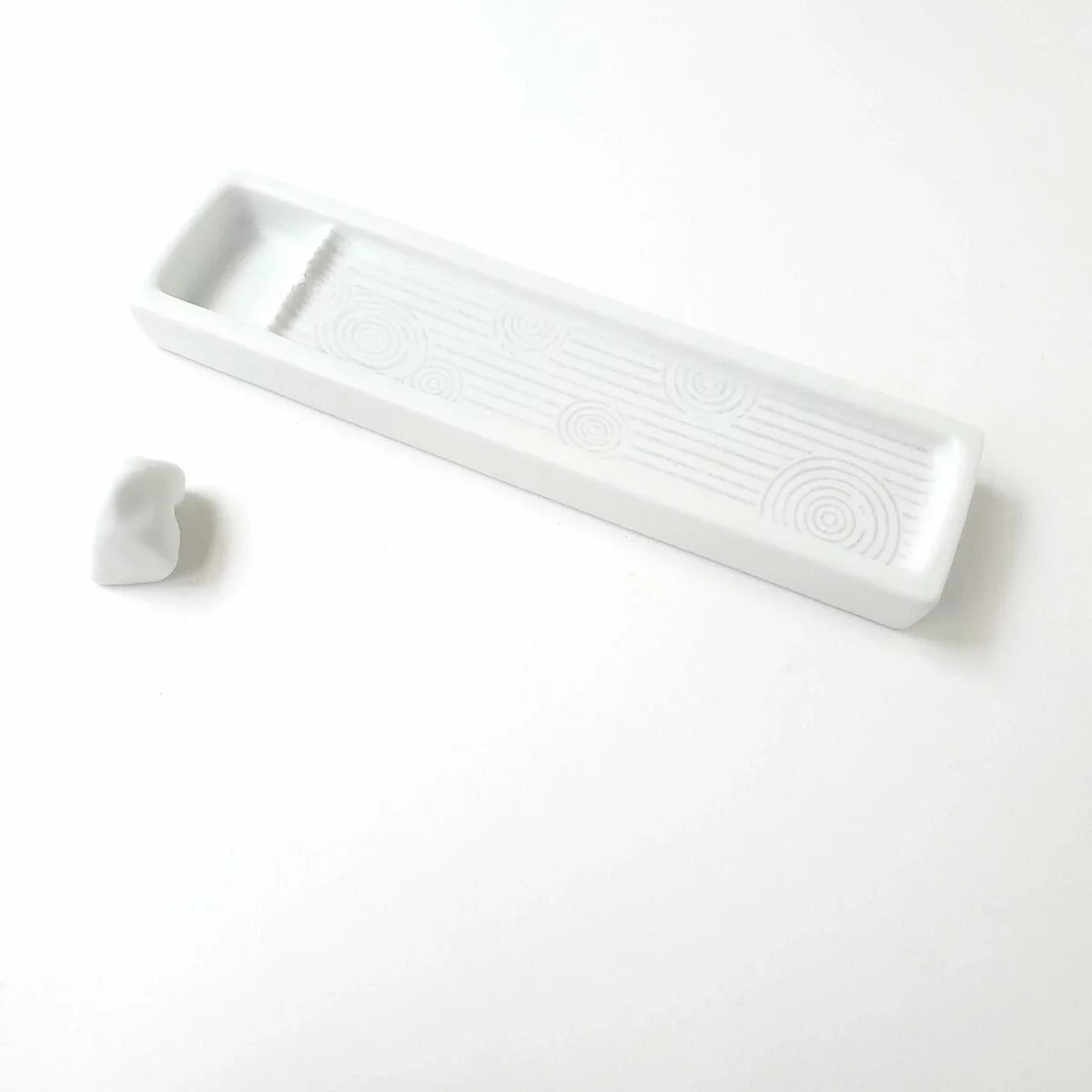 Kousaido Zen Rock Garden Incense Holder - Unique Stylish Incense Burner for Meditation, Yoga & Home Decor | Japanese Inspired Aromatherapy Accessory
