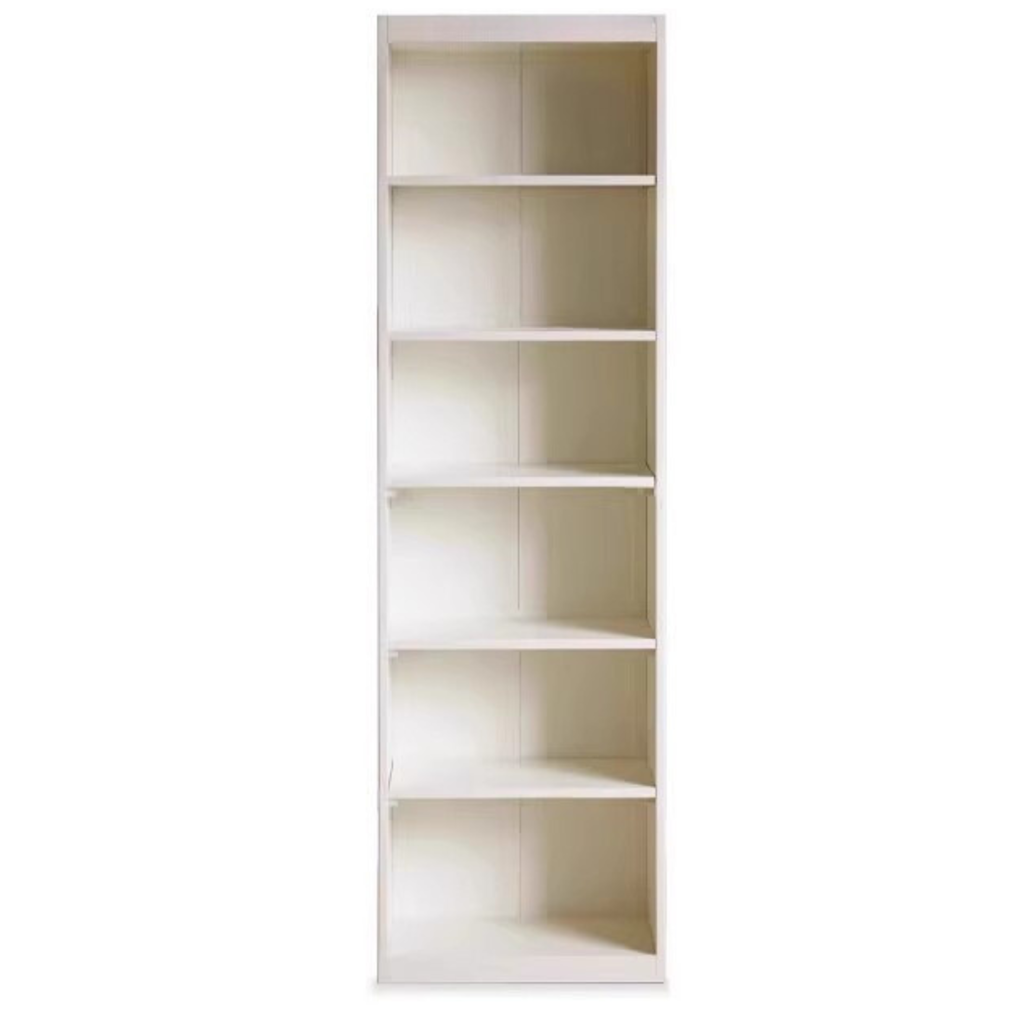 Solid Poplar Wood Bookcase - Wall to Ceiling Bookshelf with Adjustable Shelves for Home Office, Living Room & Library Storage