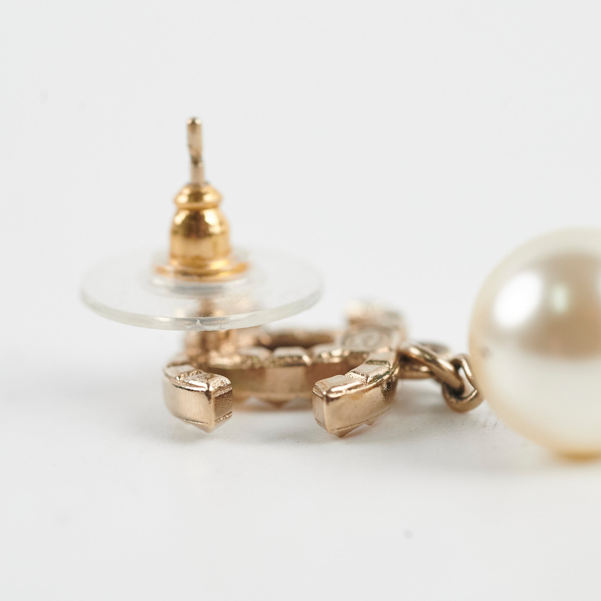 Chanel CC Pearl Drop Earrings for Women - Luxury Designer Jewelry Gift for Birthday, Anniversary & Special Occasions | Elegant Pearl Dangle Earrings for Party, Wedding & Evening Events