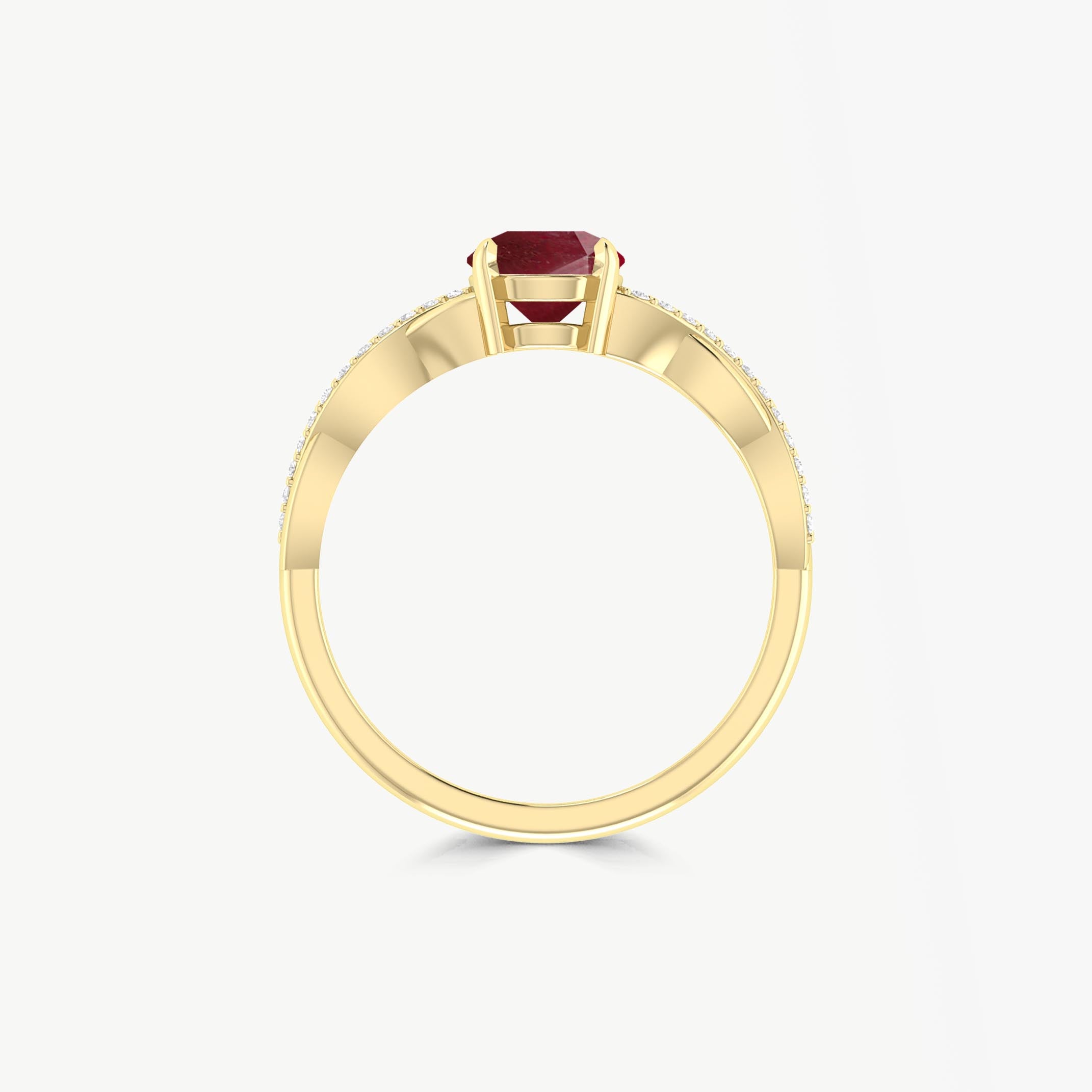 Handmade Dainty Round Red Rose Ruby Ring for Women - Elegant Jewelry Gift for Valentine's Day, Anniversary & Special Occasions