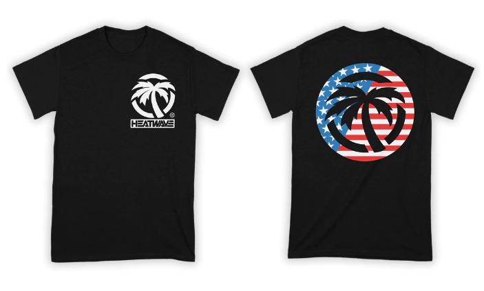 Heat Wave USA Graphic T-Shirt for Men & Women - Black Cotton Tee - Casual Wear, Street Style, Summer Outfits