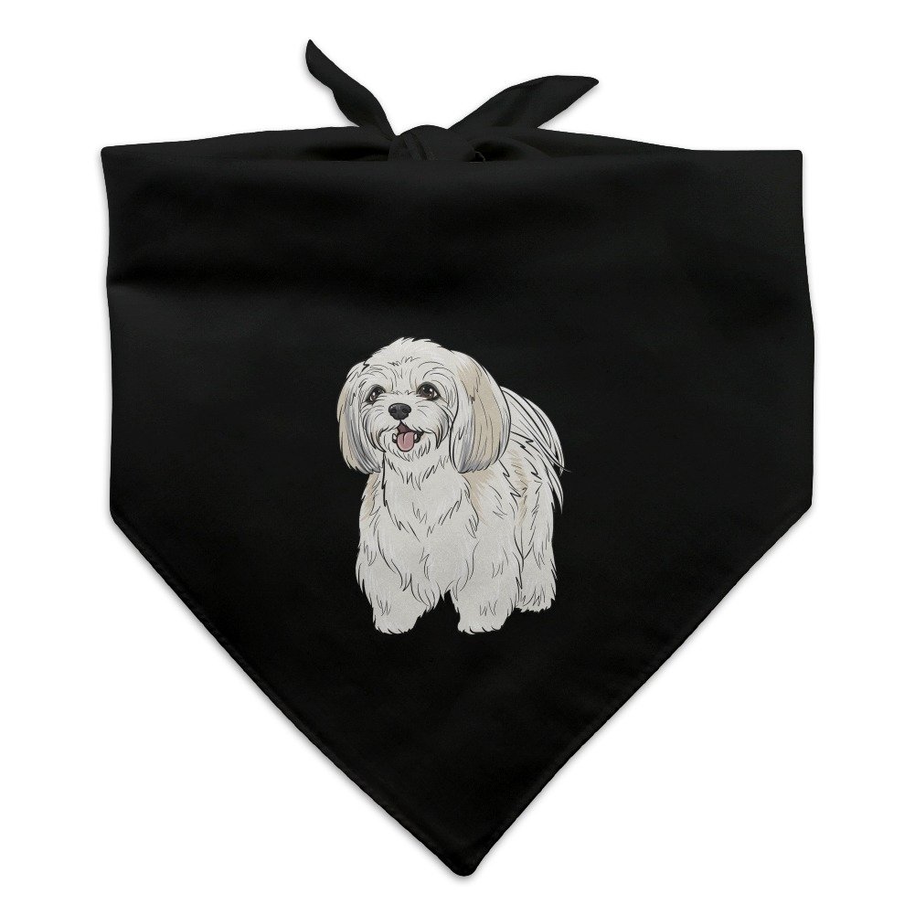 Shih Tzu Dog Bandana - Black for Pets & Outings