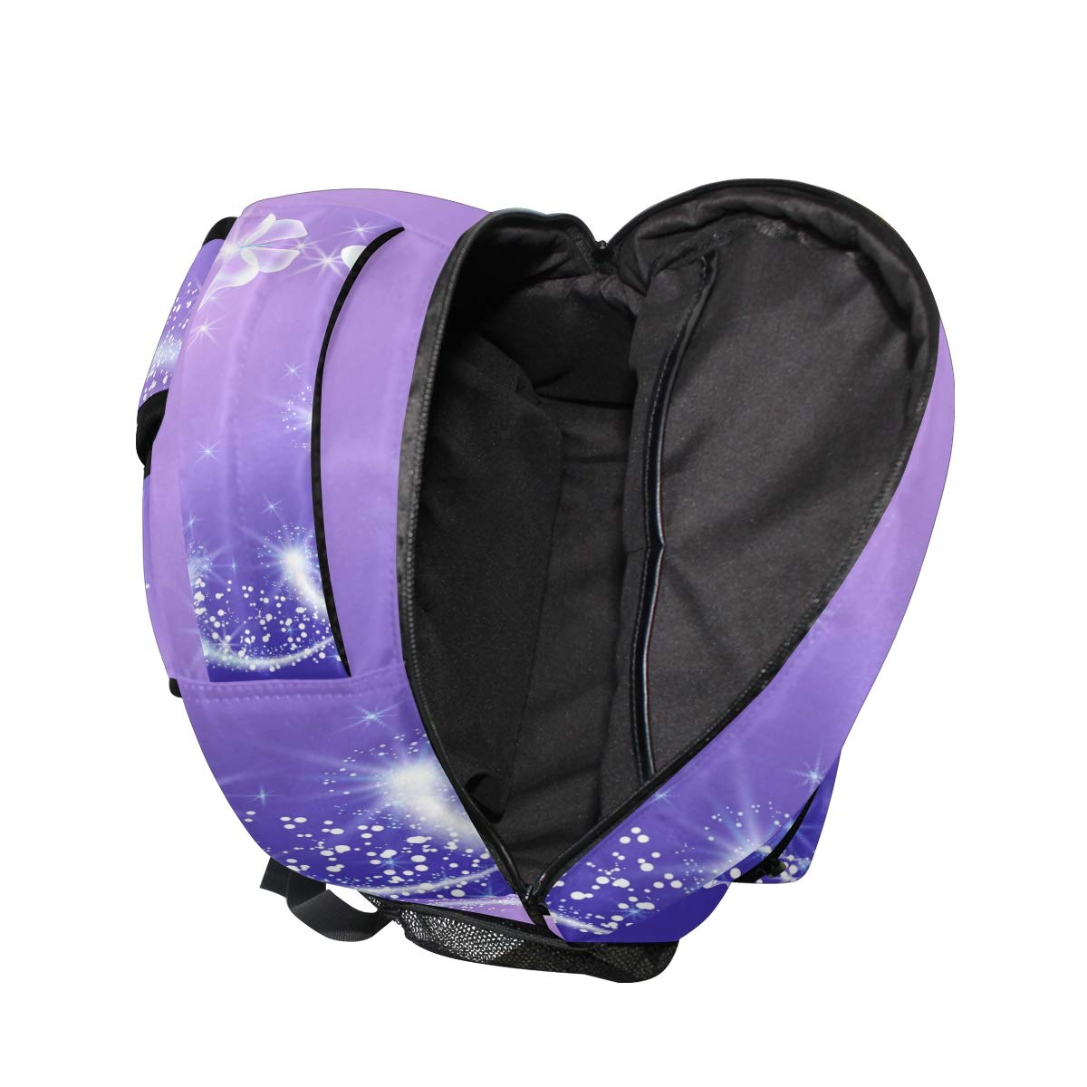 ALAZA Butterfly Print Floral Backpack - Lightweight School Bag for Boys & Girls, Travel Daypack with Shoulder Straps | Perfect for School, College, Hiking & Daily Use