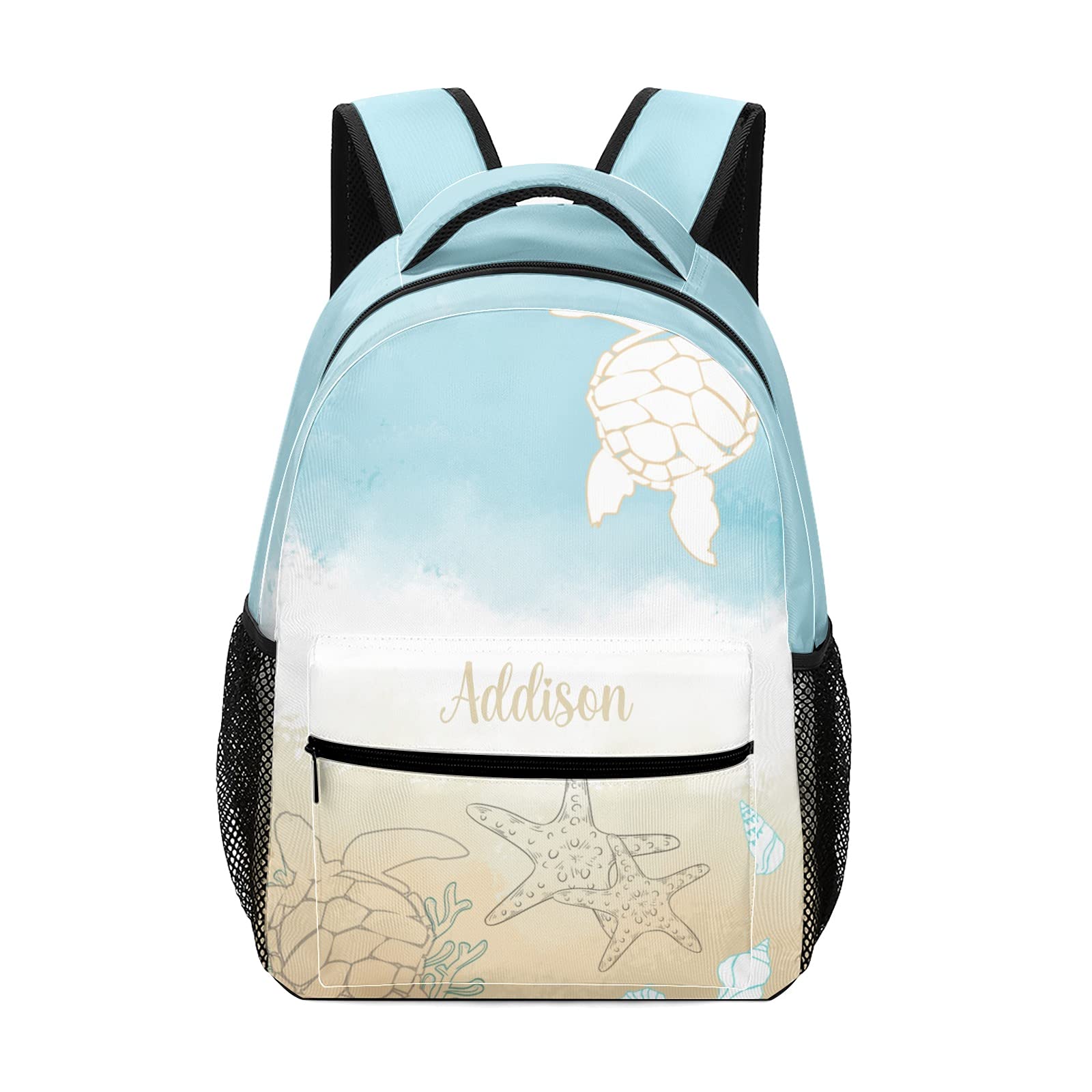 Custom Personalized Sea Turtle Backpack for Kids & Teens - School, Travel & Beach Bookbag for Boys & Girls - Perfect for School, Outings & Beach Trips