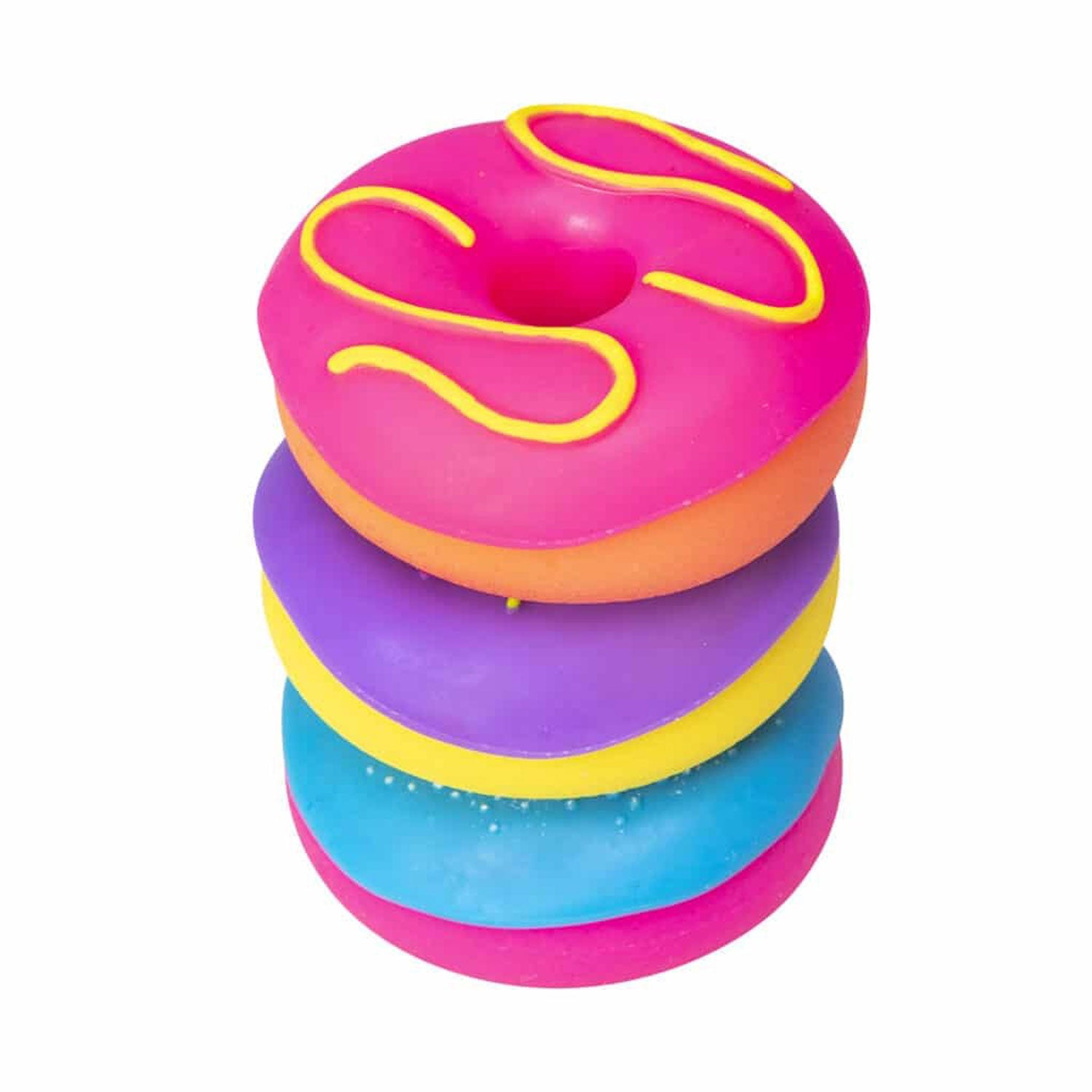 Schylling Needoh Doughnuts - Fun Stress Relief & Sensory Fidget Toys for Kids & Adults - Perfect for Anxiety Relief, Office Desk Toys, and Classroom Focus Tools