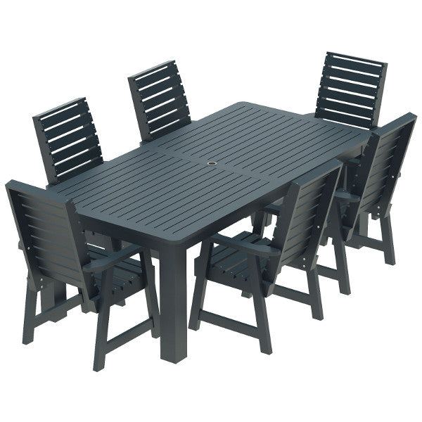 Glennville 7-Piece Dining Set - Modern Wooden Table & Chairs for Kitchen, Dining Room, Patio | Perfect for Family Meals & Entertaining Guests