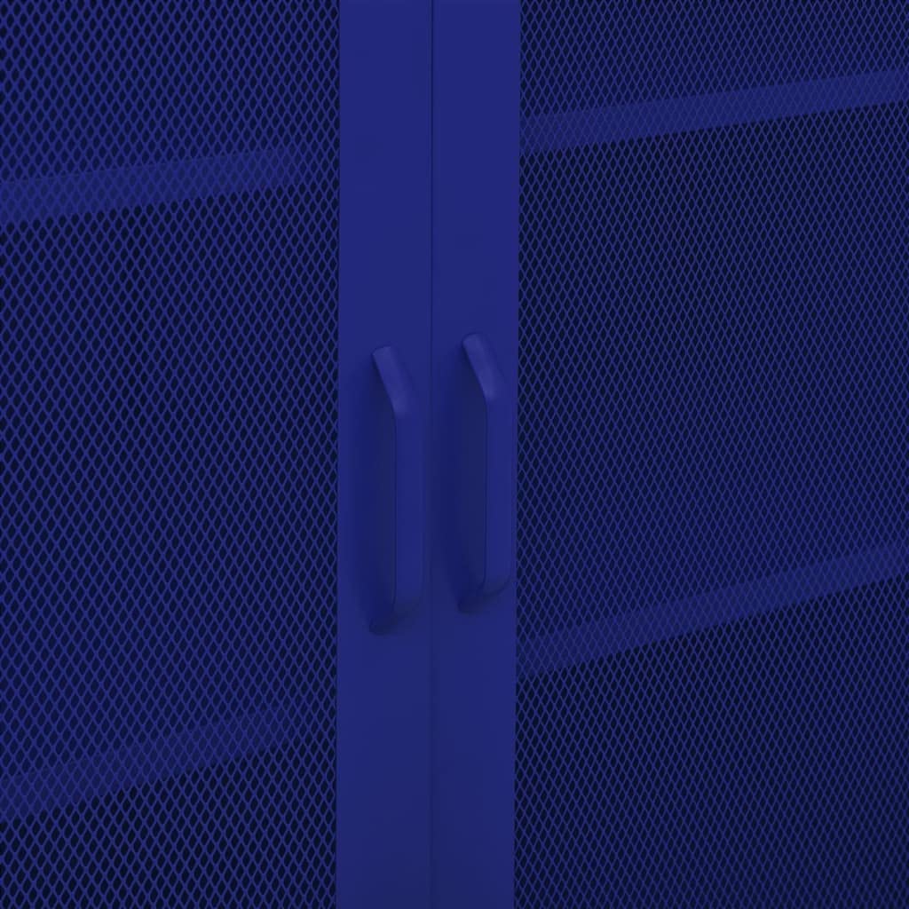 Navy Blue Steel Storage Cabinet - 31.5