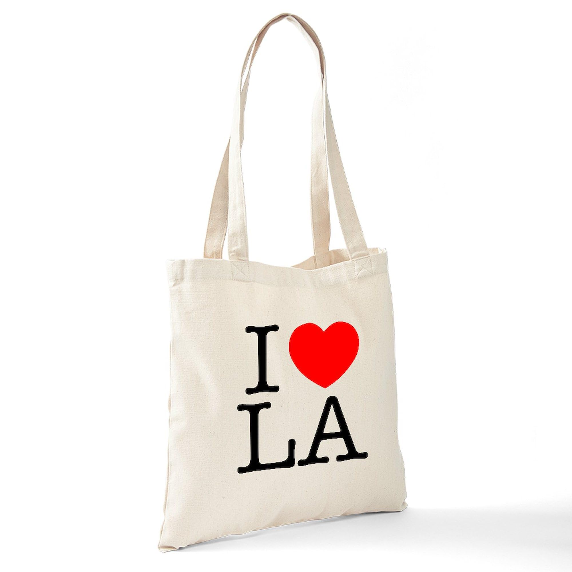 CafePress I Heart LA Canvas Tote Bag - Eco-Friendly Reusable Shopping Bag for Groceries, Beach & Daily Use