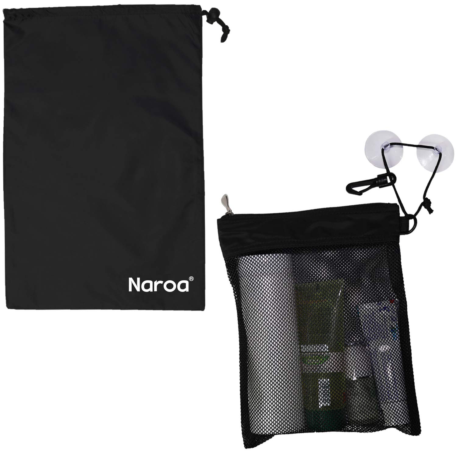 Waterproof Hanging Toiletry Bag for Travel, Gym & Business - Foldable Portable Shower Caddy with Wet/Dry Storage Pockets & Suction Hook - Ideal for Men & Women on the Go