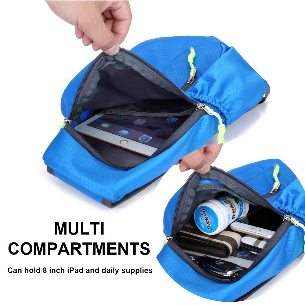 Lightweight Waterproof Crossbody Sling Bag for Men & Women - Packable Chest Shoulder Bag for Hiking, Travel & Everyday Use | Durable Outdoor Adventure & Commuting Essentials