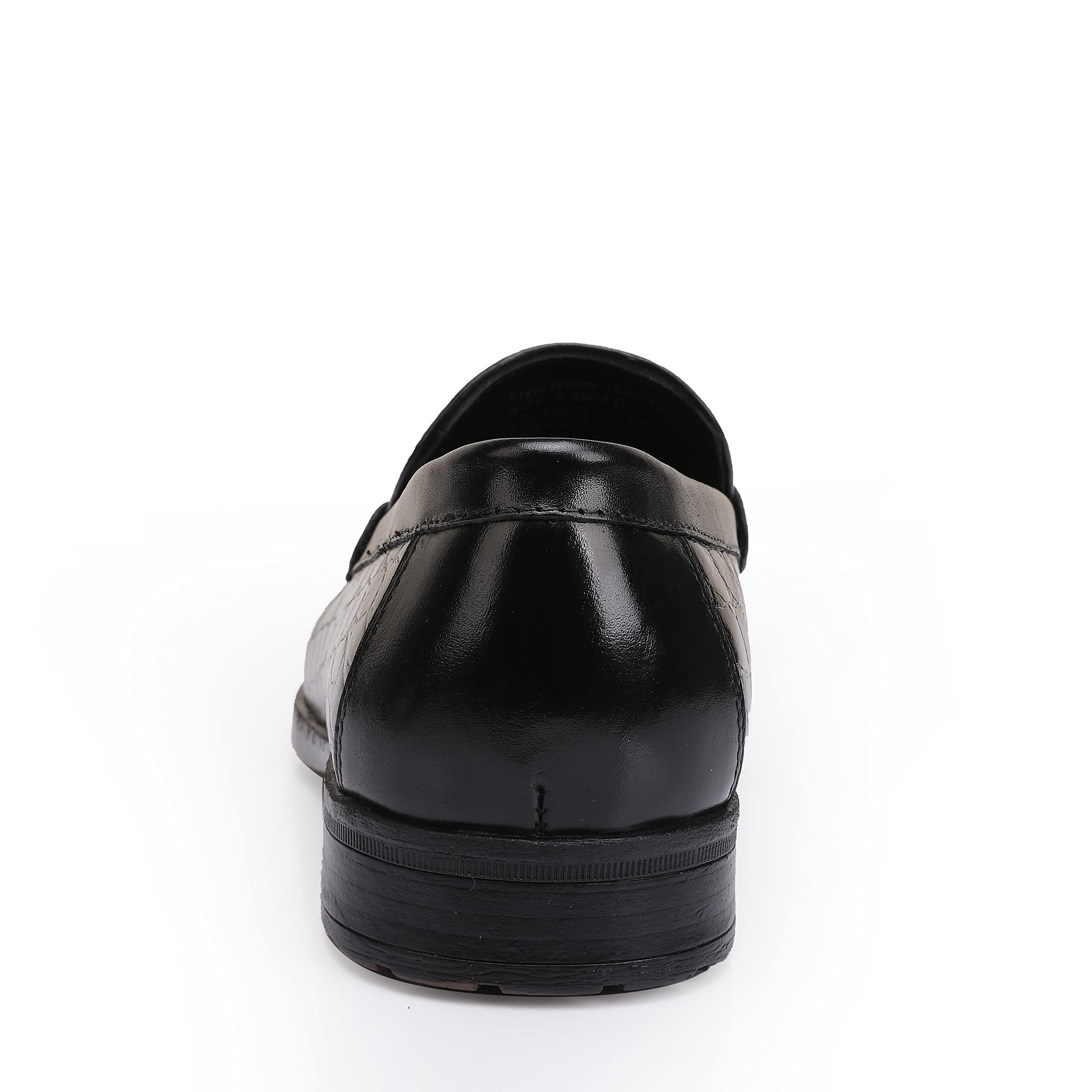 Premium Men's Leather Penny Loafers - Crocodile Print Formal Dress Shoes - Comfortable Slip-On Loafers for Business & Wedding - Ideal for Office, Parties & Special Occasions