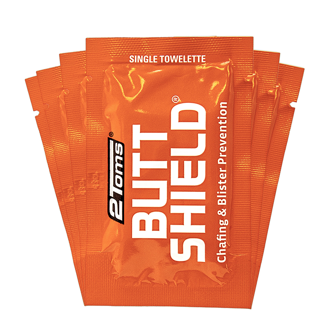 2Toms ButtShield Anti-Chafing Towelletes - 48 Pack | Prevents Chafing & Irritation for Runners, Cyclists & Outdoor Activities