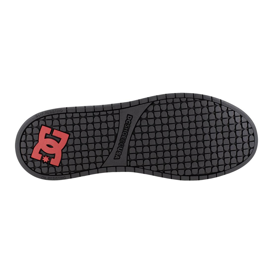 Court Graffik Composite Toe Work Shoes for Men - Black/Red Safety Boots with Slip-Resistant Outsole | Ideal for Construction, Warehouse & Industrial Work