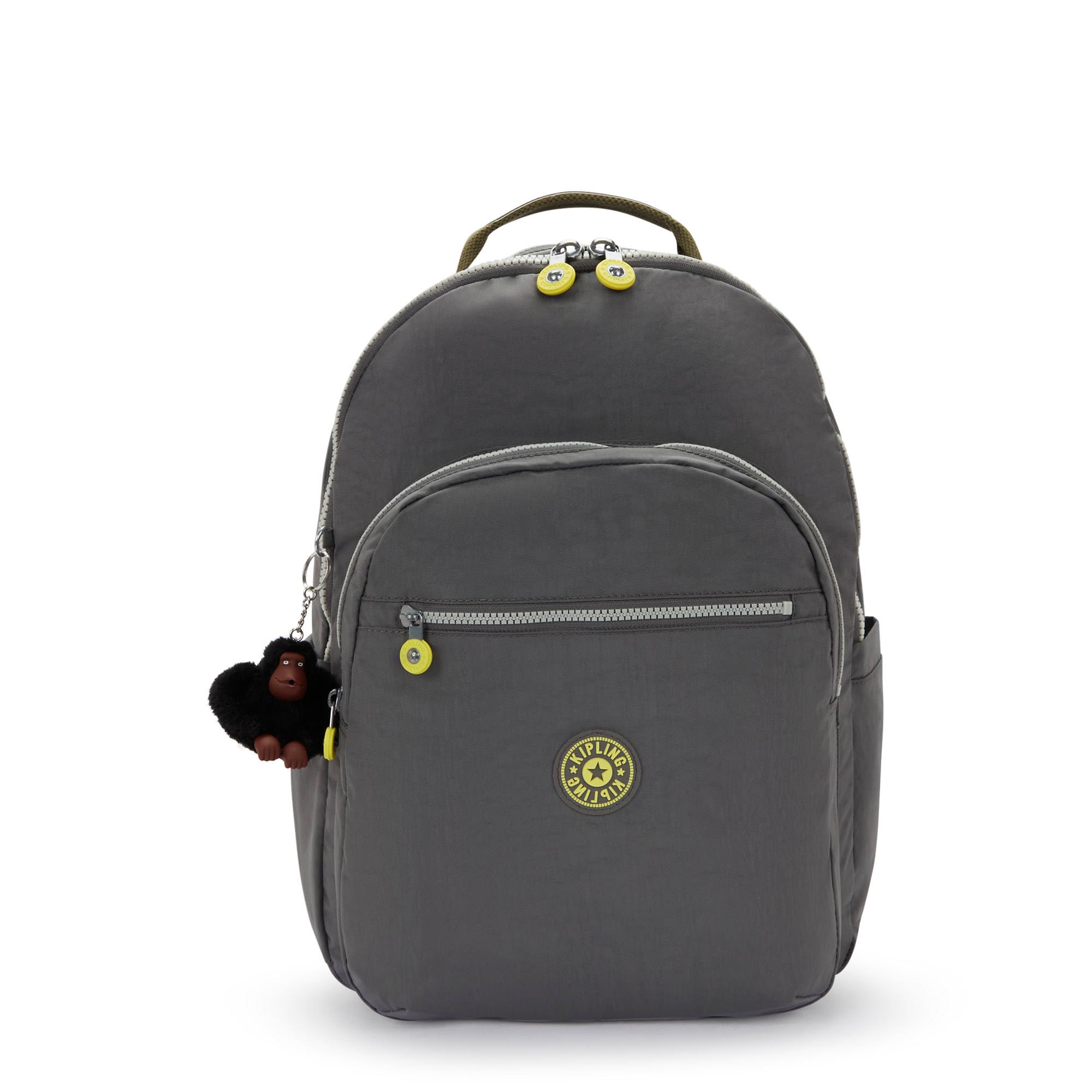 Kipling Seoul Extra Large 17 Inch Laptop Backpack for Women & Men - Lightweight Durable Travel Backpack with USB Charging Port - Perfect for Work, School & Commuting (Back To Grey)