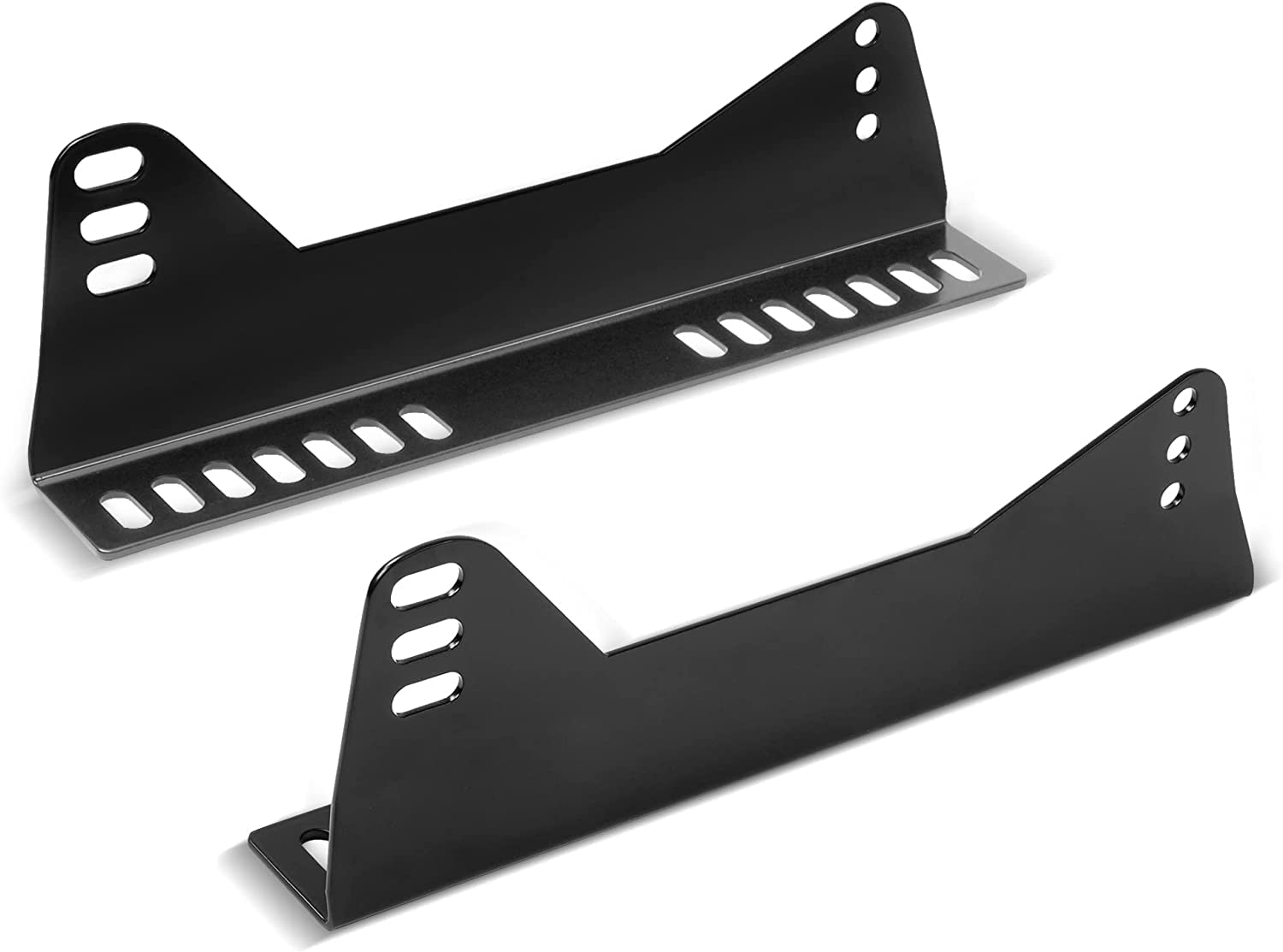 JY PERFORMANCE Universal Bucket Seat Mounting Brackets - Black (2 Pack) - Compatible with Most Racing Seats - Perfect for Track Cars, Drift Vehicles & Off-Road Builds