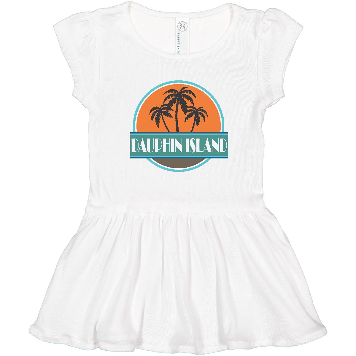 Inktastic Dauphin Island Alabama Vacation Toddler Dress - Cute Summer Outfit for Girls, Beach Trip, Family Holiday & Photo Shoots